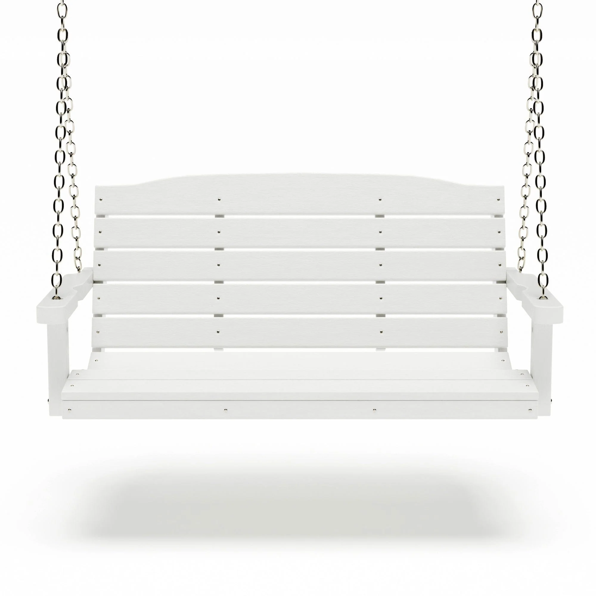 SimplyPoly 4 Foot Amish Made Classic Recycled Plastic Porch Swing, Black - Image 10