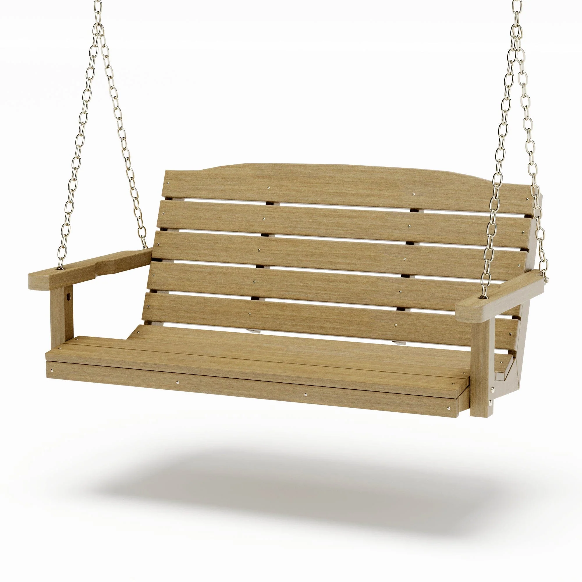 SimplyPoly 4 Foot Amish Made Classic Recycled Plastic Porch Swing, Black - Image 17