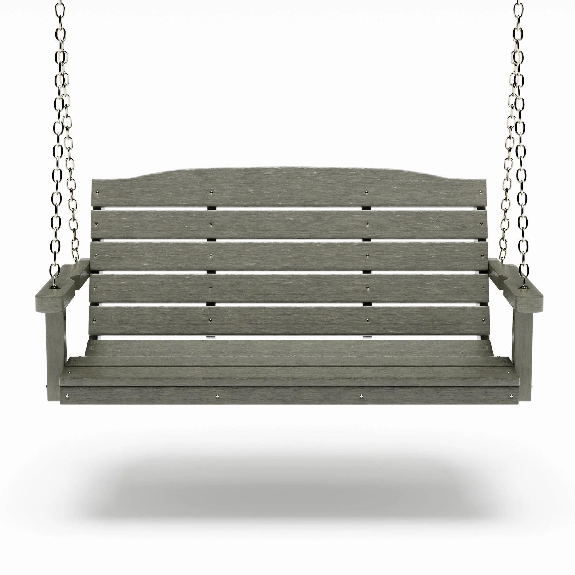 SimplyPoly 4 Foot Amish Made Classic Recycled Plastic Porch Swing, Black - Image 8