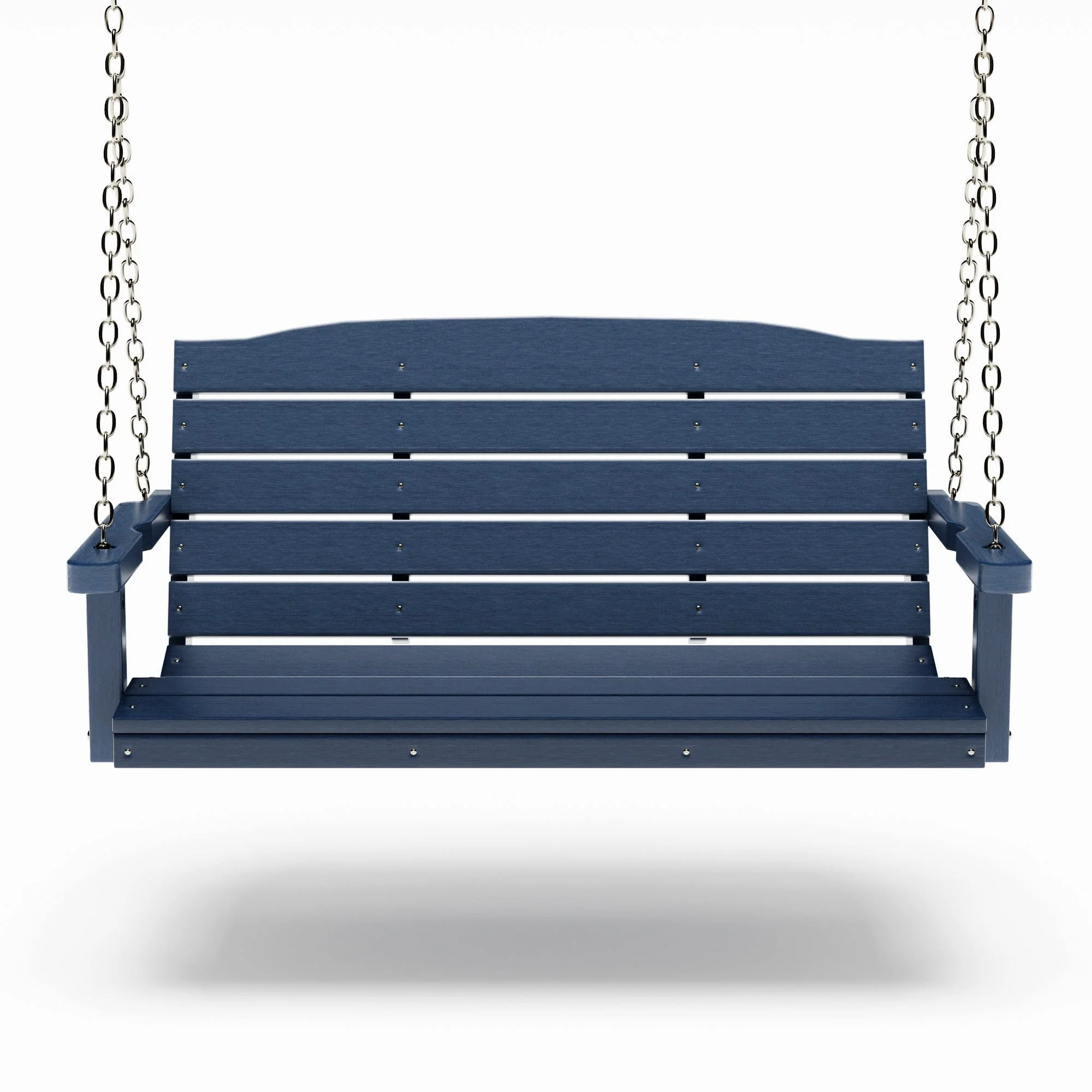 SimplyPoly 4 Foot Amish Made Classic Recycled Plastic Porch Swing, Dark Grey - Image 11