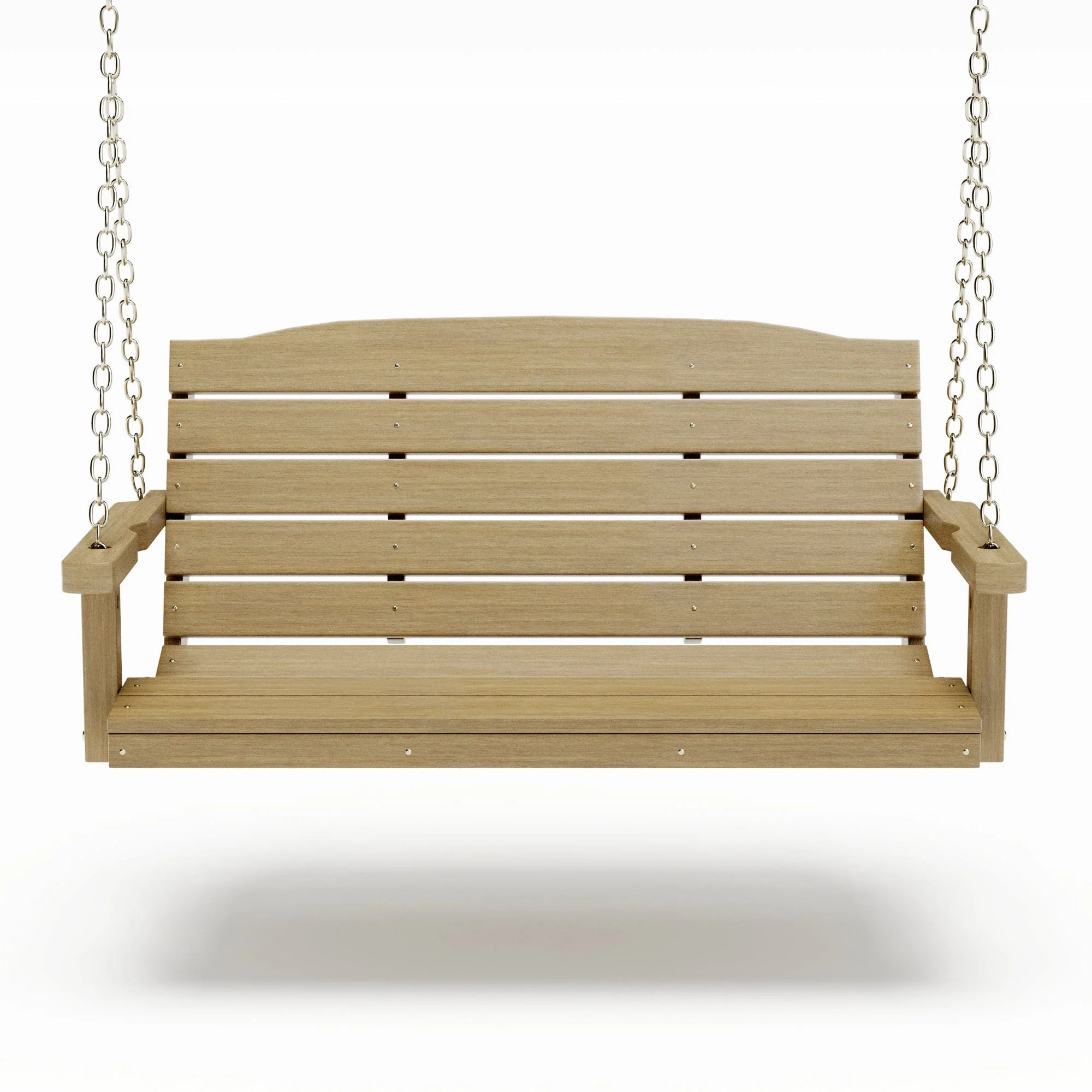 SimplyPoly 4 Foot Amish Made Classic Recycled Plastic Porch Swing, Dark Grey - Image 15