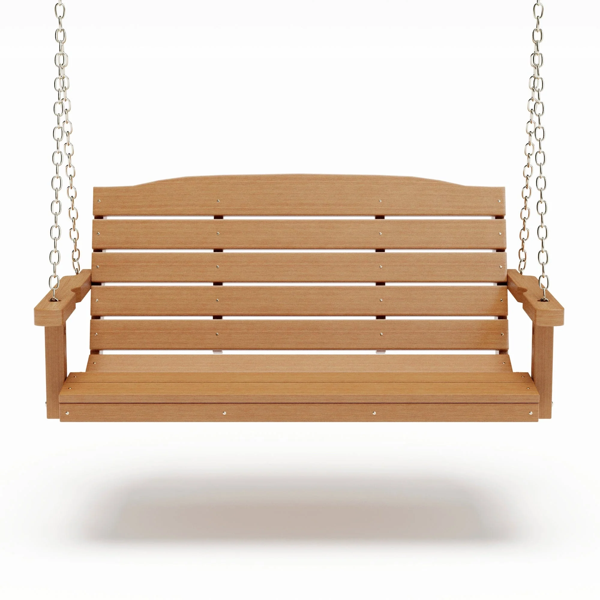 SimplyPoly 4 Foot Amish Made Classic Recycled Plastic Porch Swing, Dark Grey - Image 17