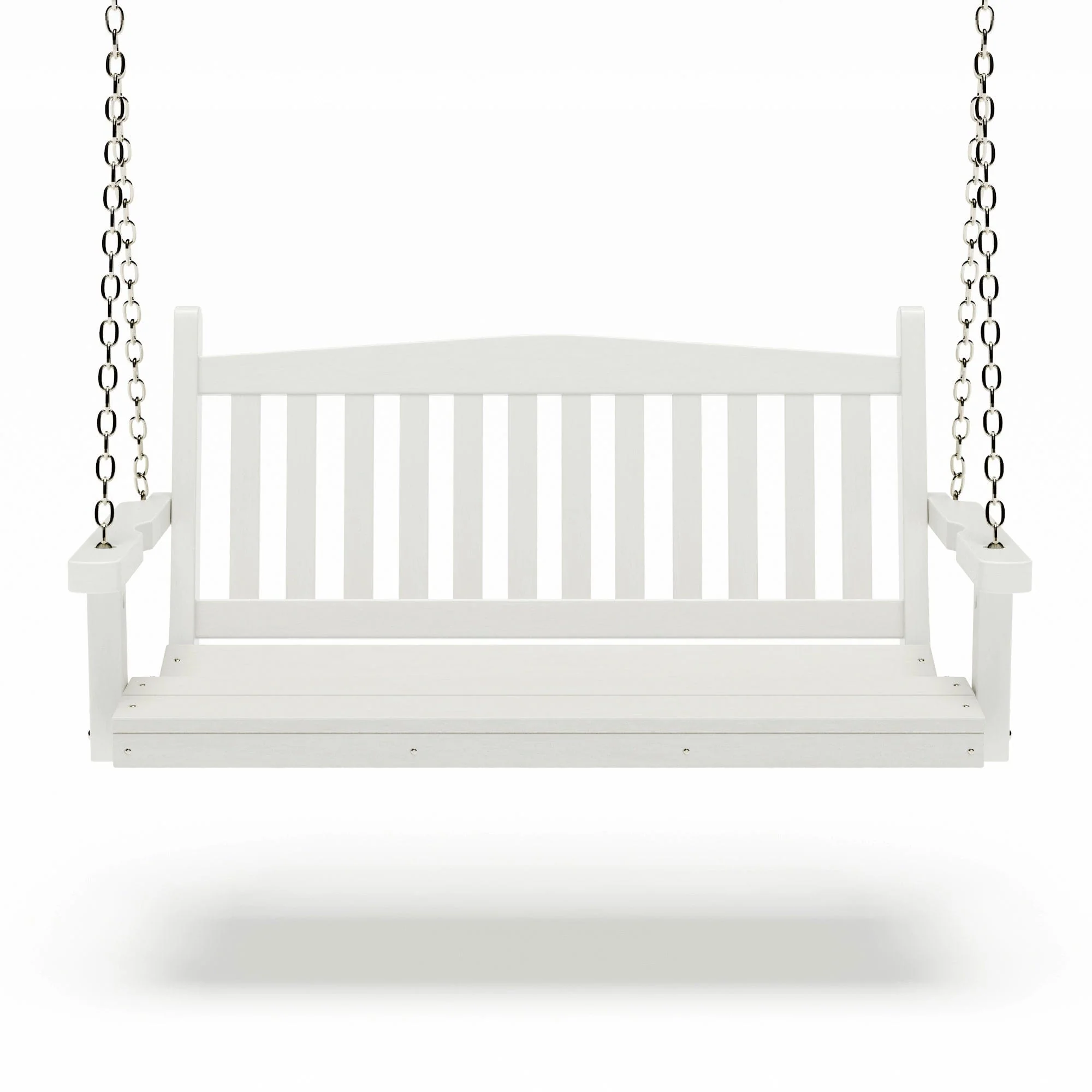SimplyPoly 4 Foot Amish Made Mission Recycled Plastic Porch Swing, Patriot Blue - Image 18