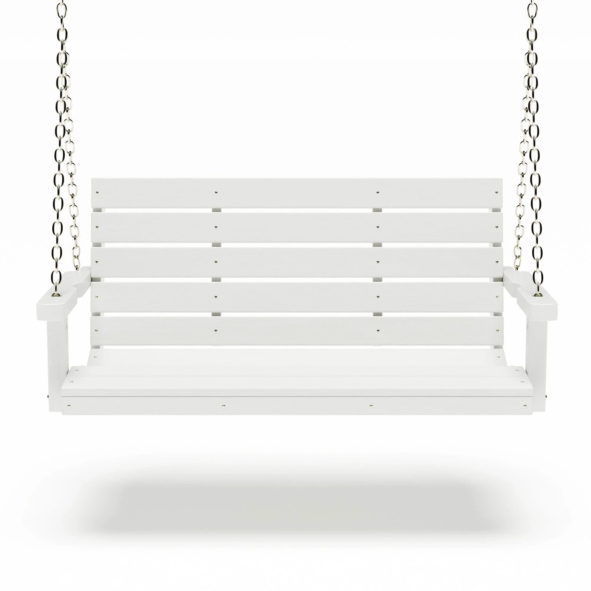 SimplyPoly 4 Foot Amish Made Signature Recycled Plastic Porch Swing, Brazilian Walnut Wood Grain - Image 13