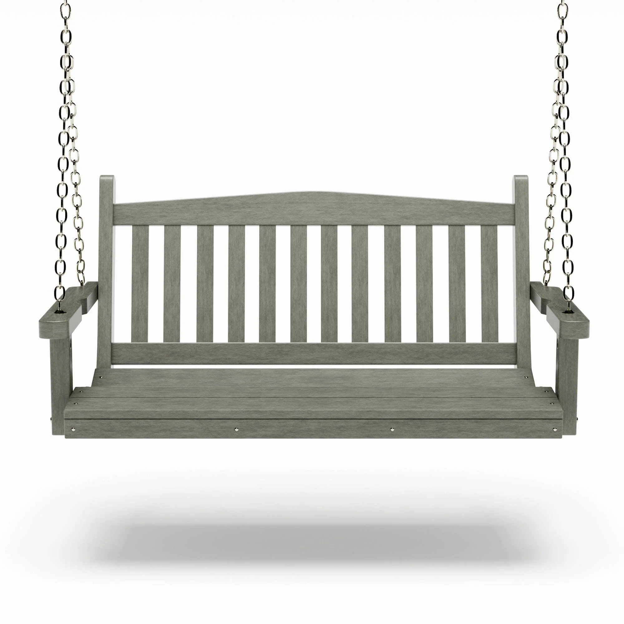 SimplyPoly 5 Foot Amish Made Mission Recycled Plastic Porch Swing, Black - Image 7