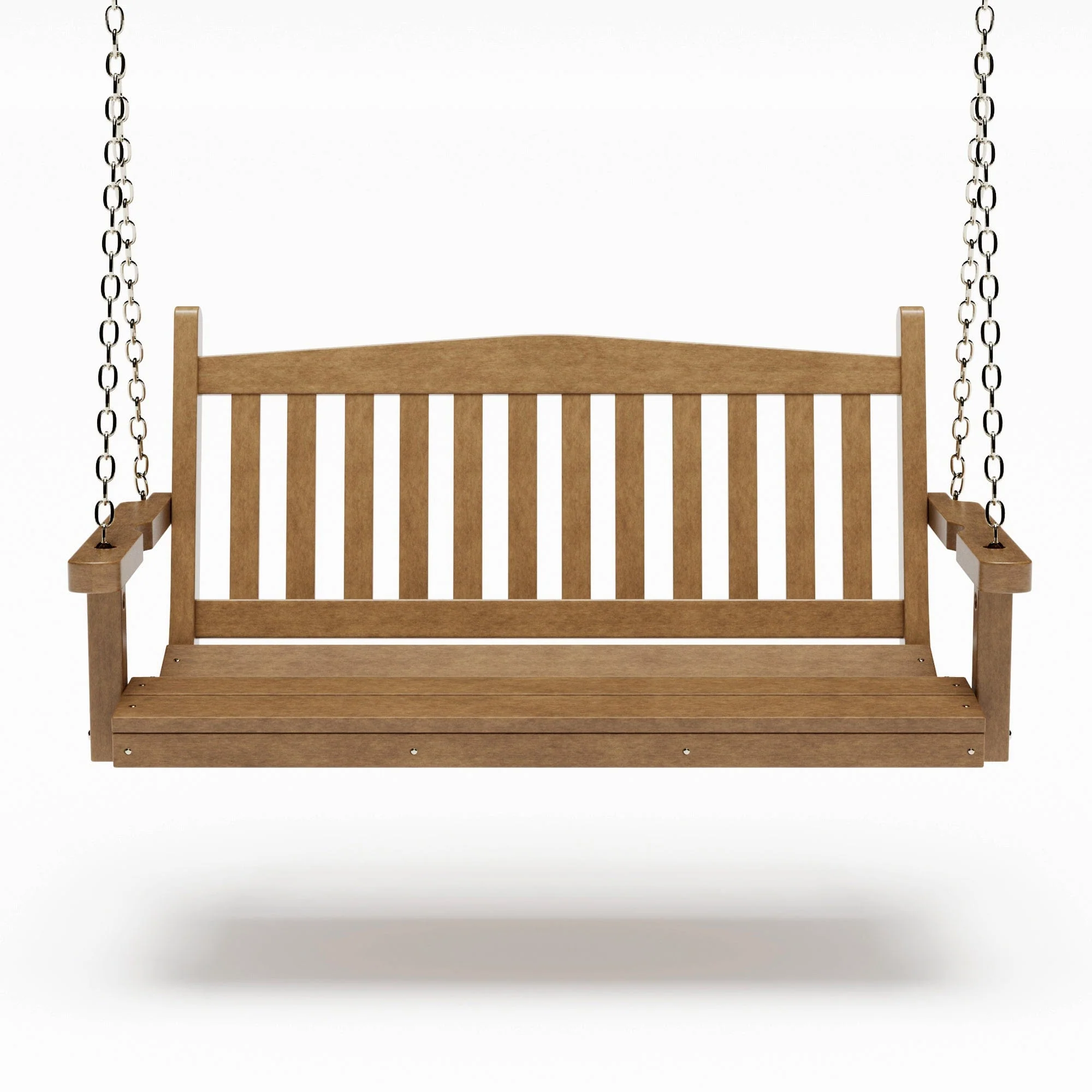 SimplyPoly 5 Foot Amish Made Mission Recycled Plastic Porch Swing, Dark Grey - Image 10