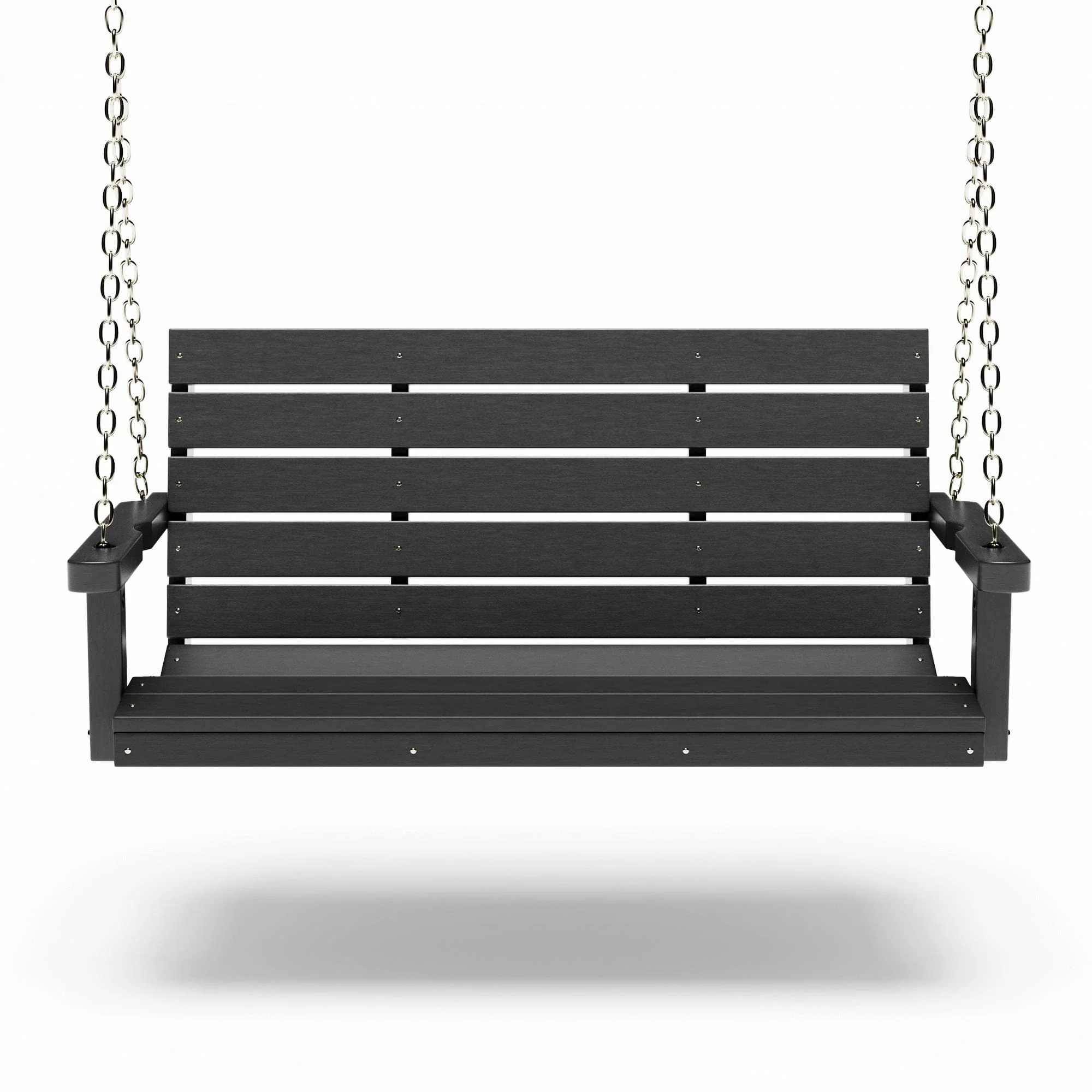 SimplyPoly 5 Foot Amish Made Signature Recycled Plastic Porch Swing, Brazilian Walnut Wood Grain - Image 20