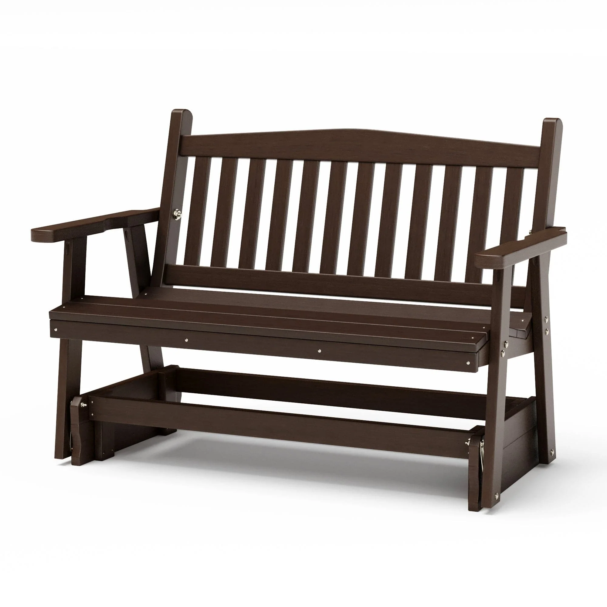 SimplyPoly Amish Made Mission Recycled Plastic Porch Glider - Image 11