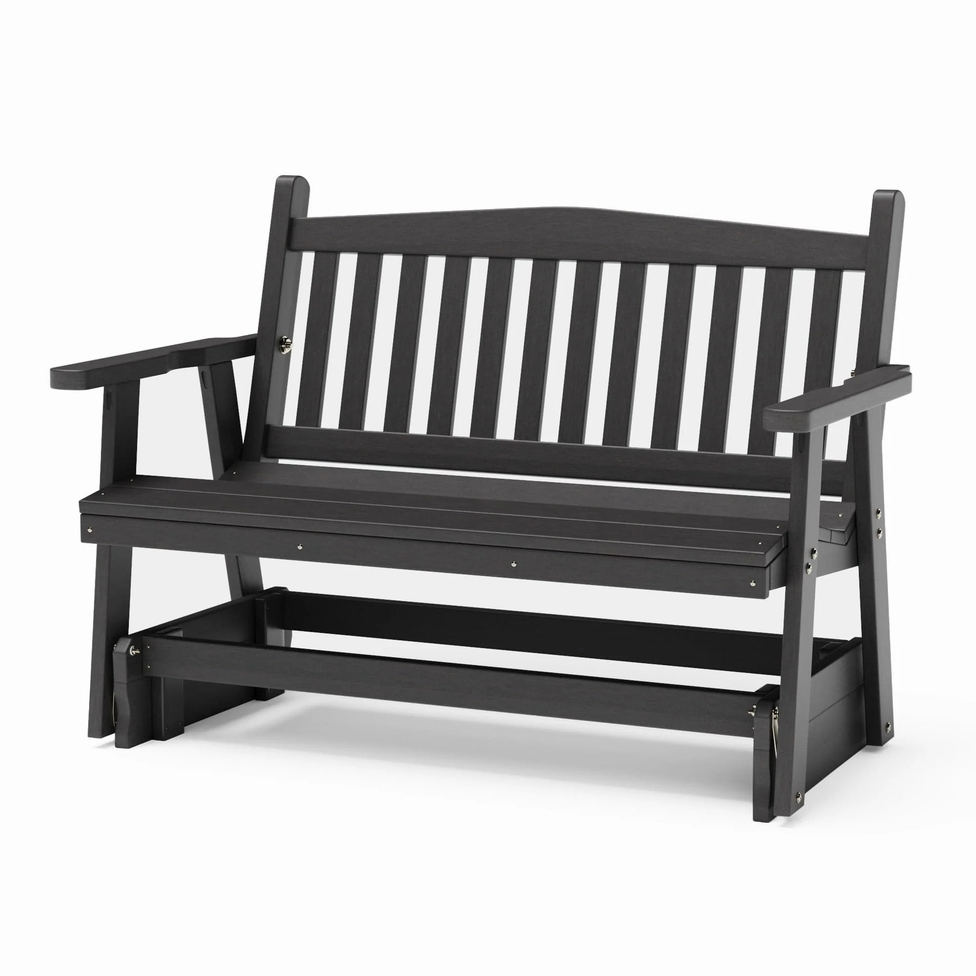 SimplyPoly Amish Made Mission Recycled Plastic Porch Glider - Image 14