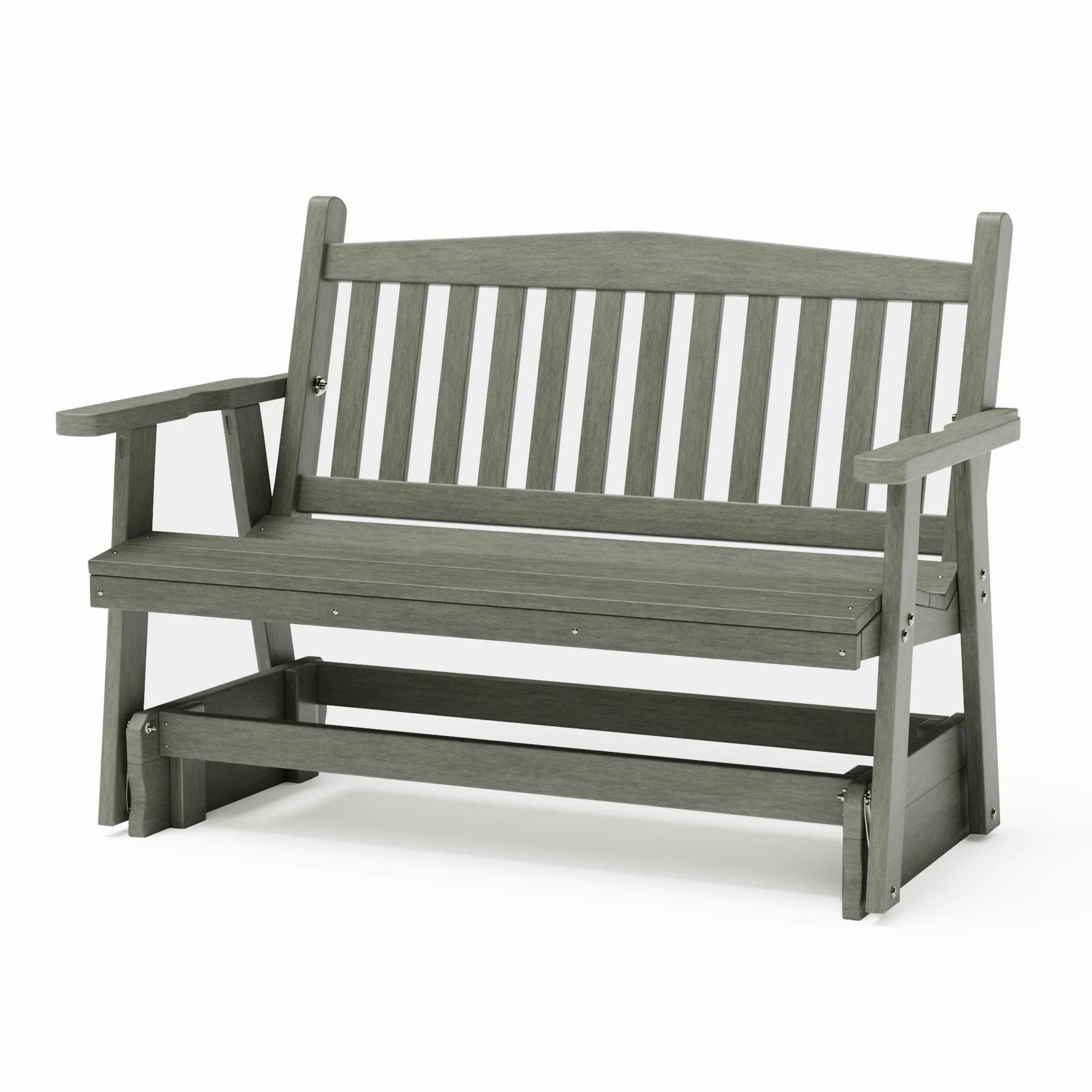 SimplyPoly Amish Made Mission Recycled Plastic Porch Glider - Image 18