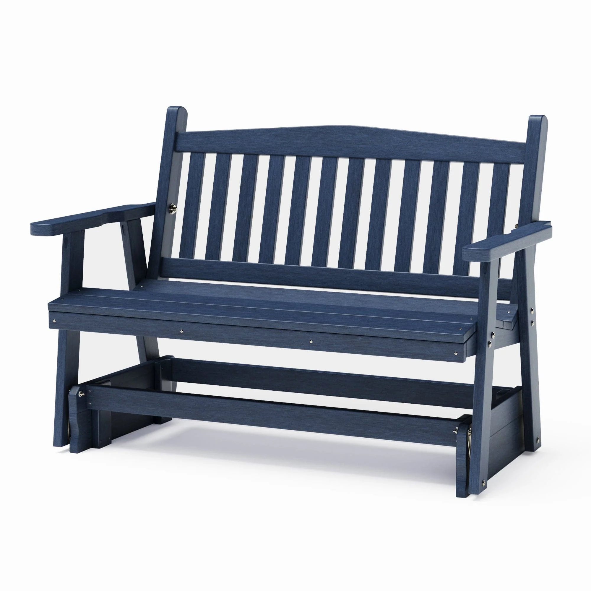 SimplyPoly Amish Made Mission Recycled Plastic Porch Glider - Image 2