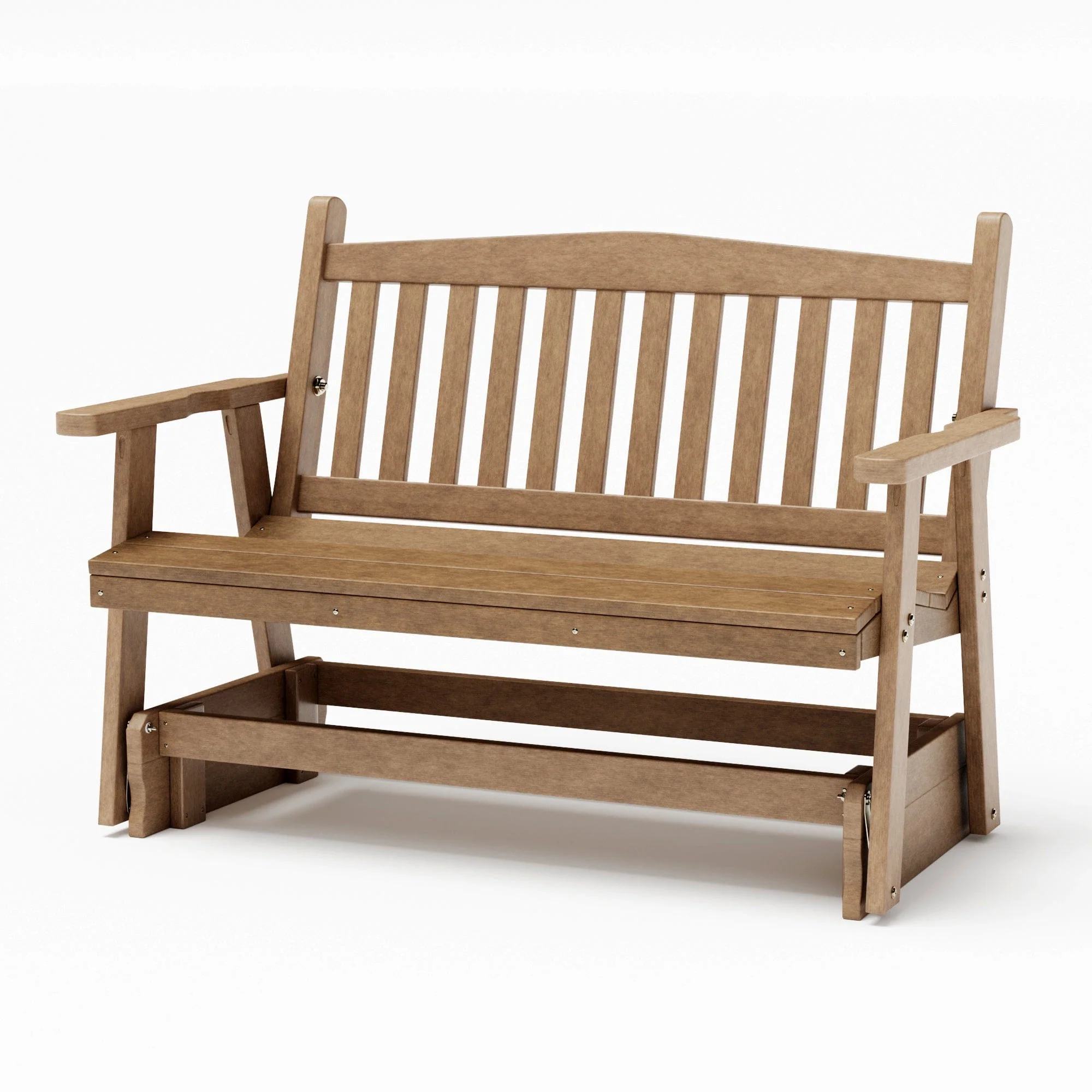 SimplyPoly Amish Made Mission Recycled Plastic Porch Glider - Image 20