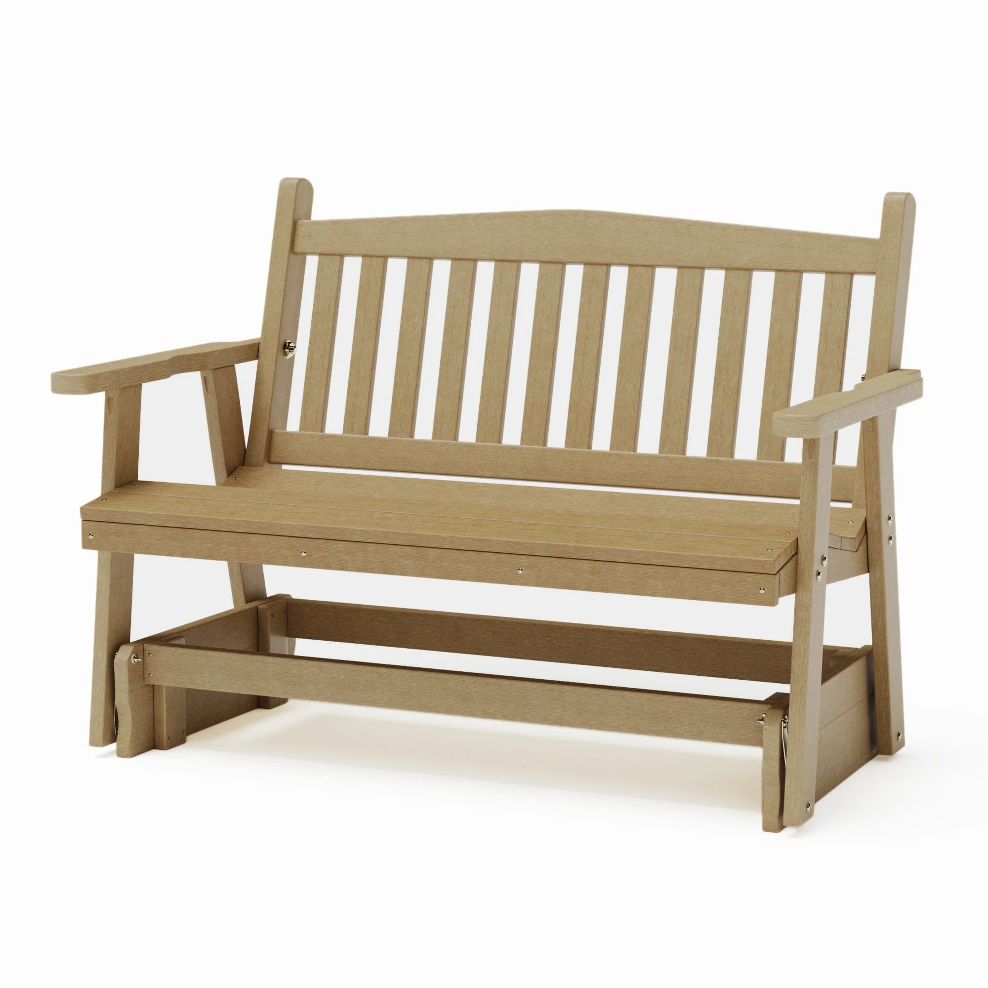 SimplyPoly Amish Made Mission Recycled Plastic Porch Glider - Image 25