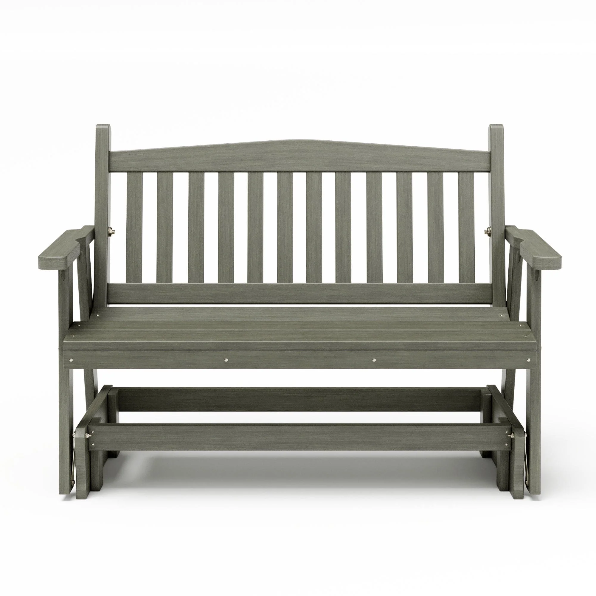 SimplyPoly Amish Made Mission Recycled Plastic Porch Glider - Image 4