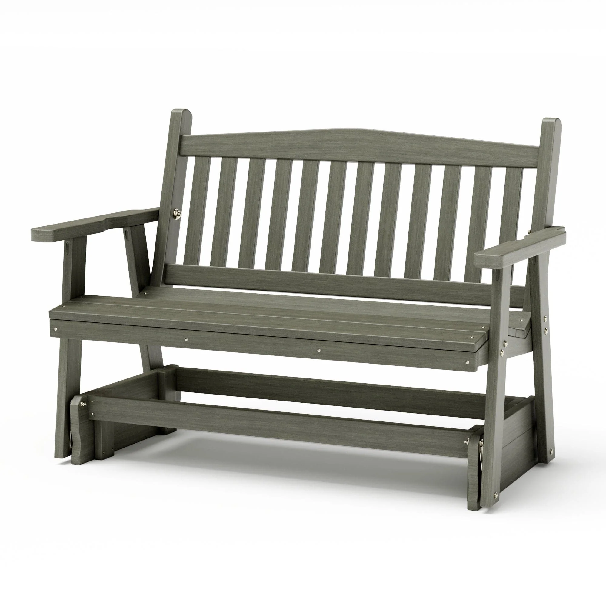 SimplyPoly Amish Made Mission Recycled Plastic Porch Glider - Image 5