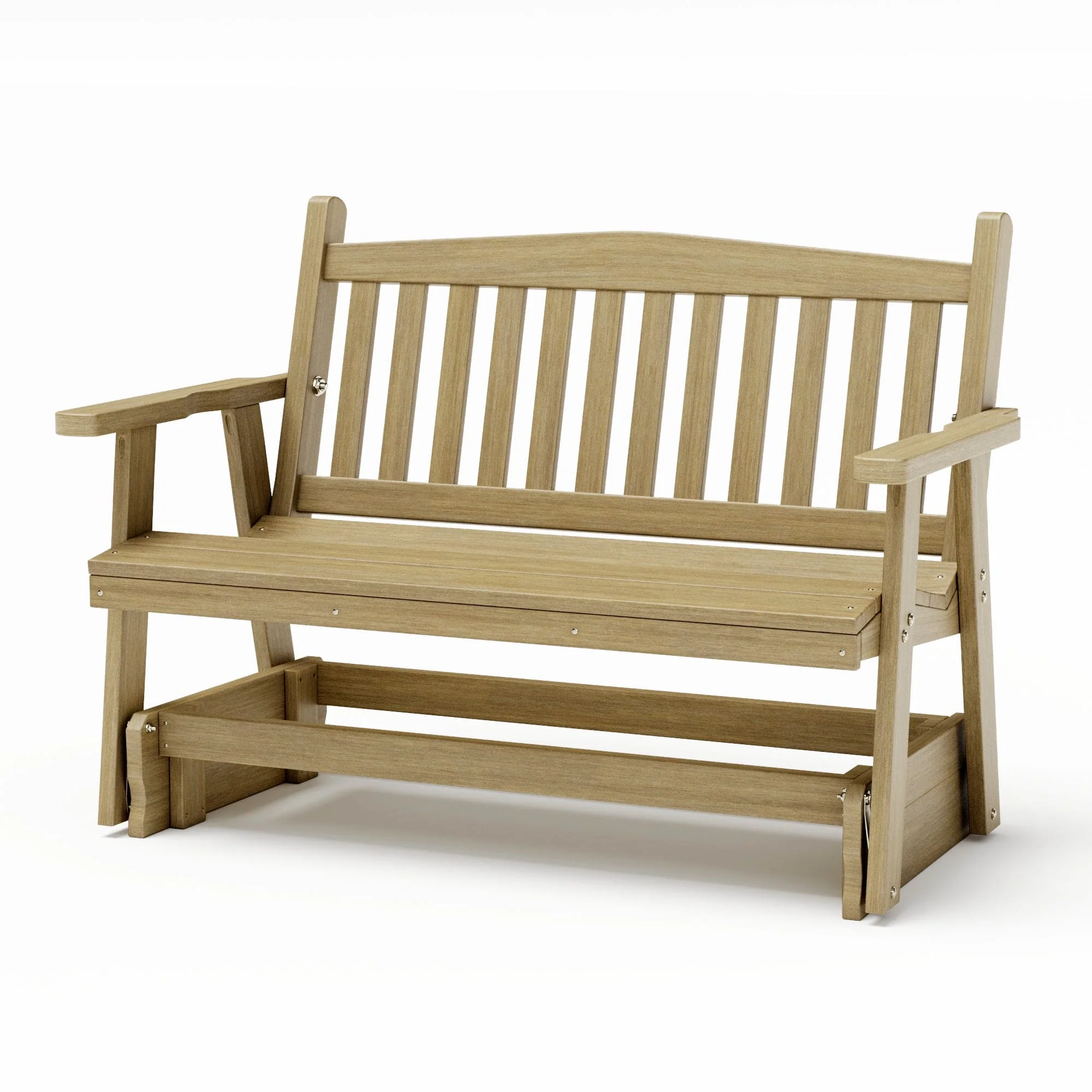 SimplyPoly Amish Made Mission Recycled Plastic Porch Glider - Image 7