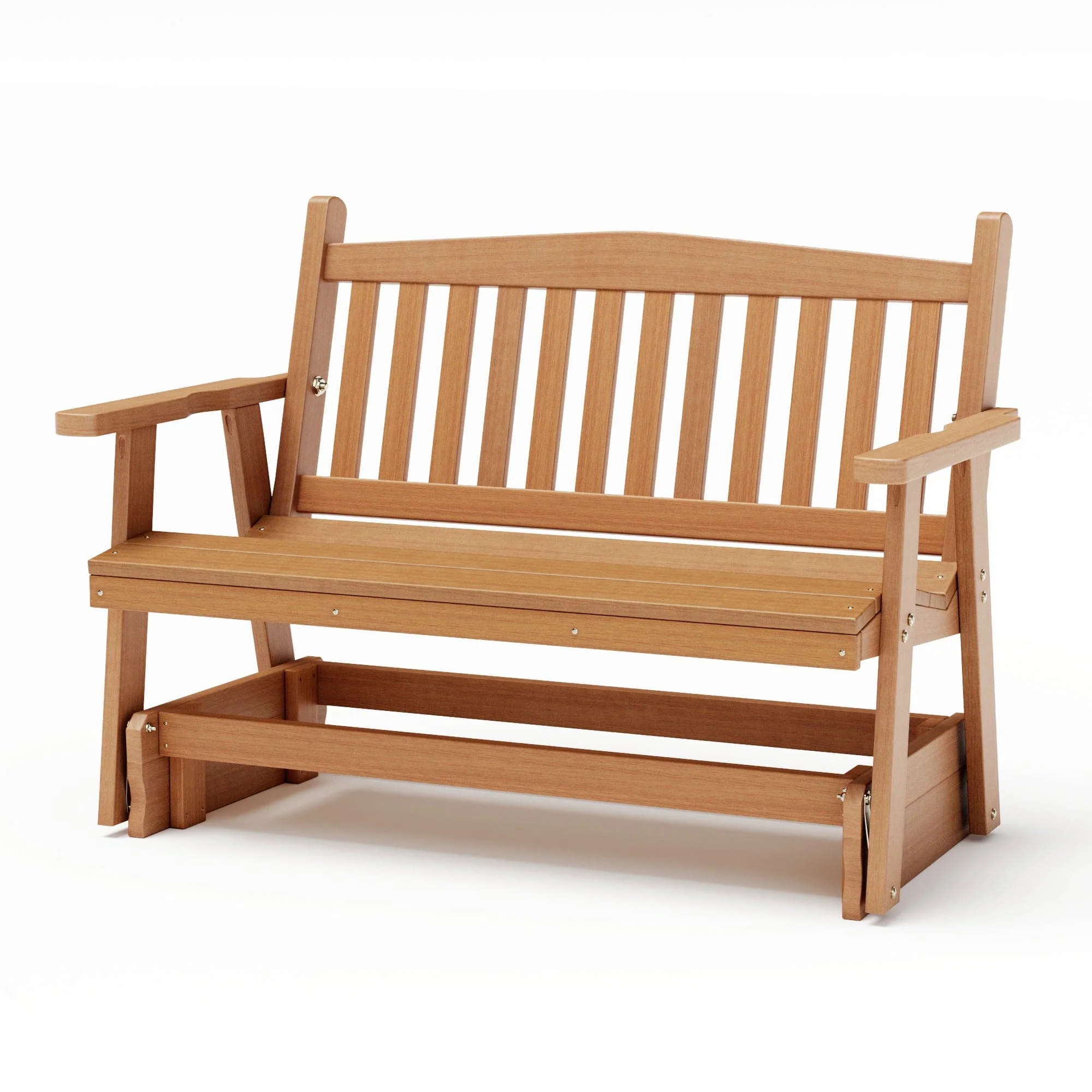 SimplyPoly Amish Made Mission Recycled Plastic Porch Glider - Image 8