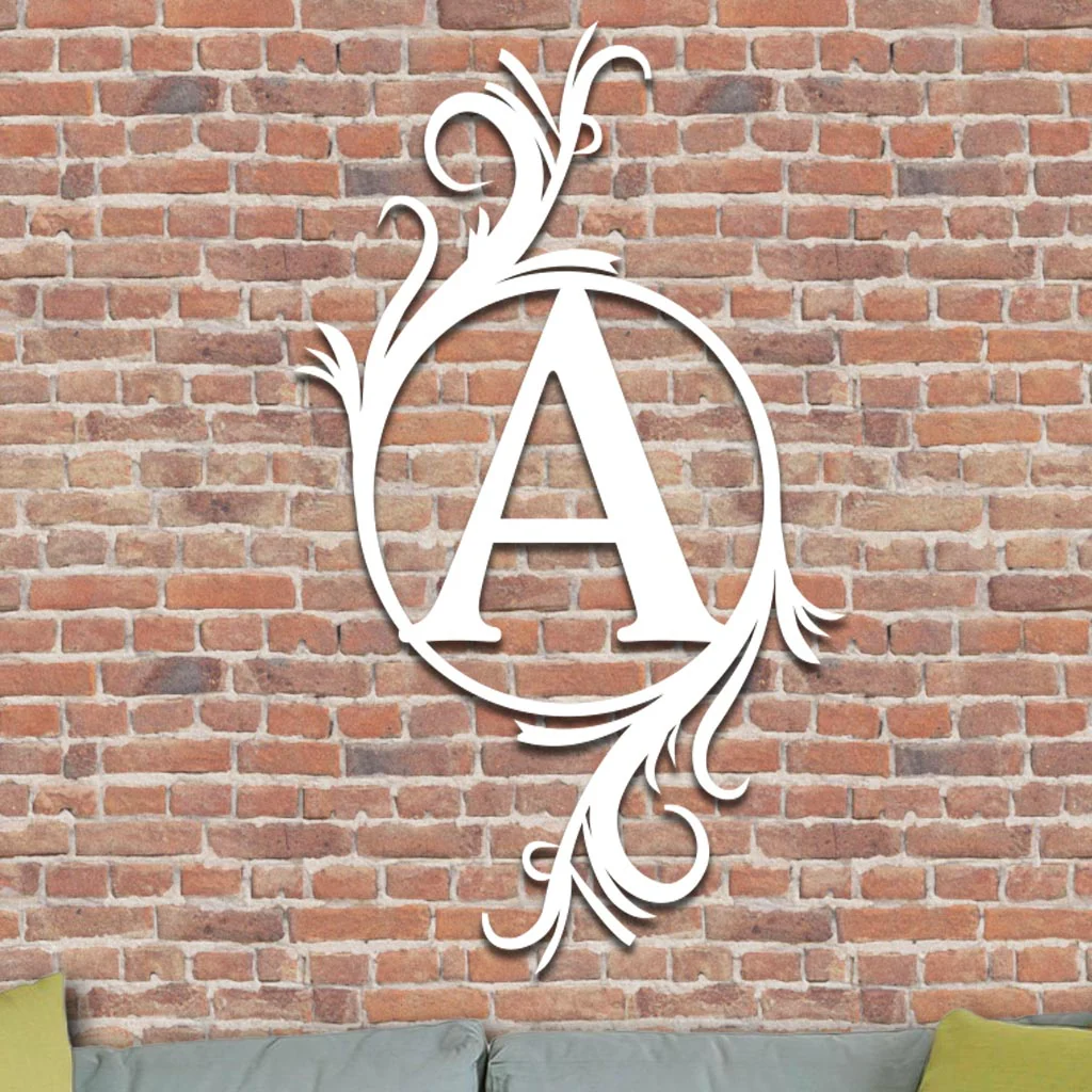Single Vined Monogram Sign - Image 2