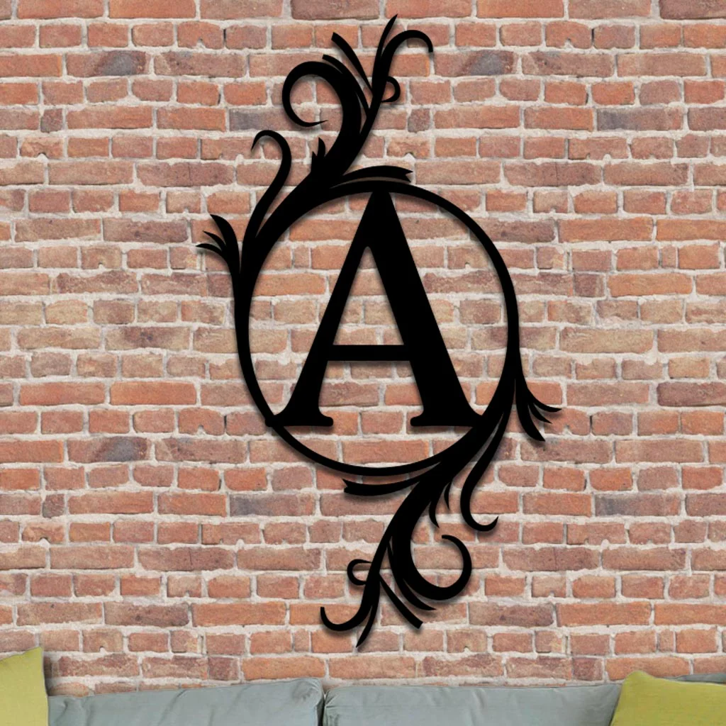 Single Vined Monogram Sign - Image 3