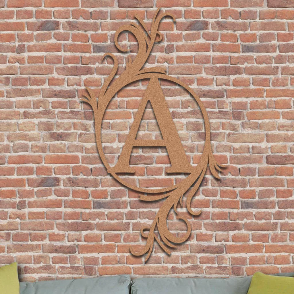 Single Vined Monogram Sign - Image 4