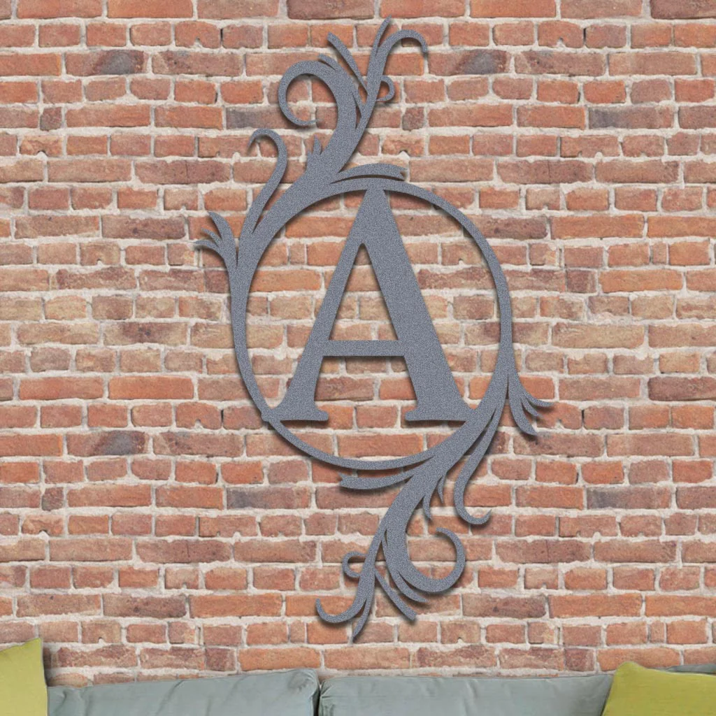 Single Vined Monogram Sign - Image 5