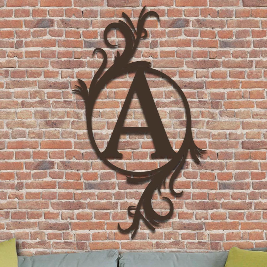 Single Vined Monogram Sign - Image 6