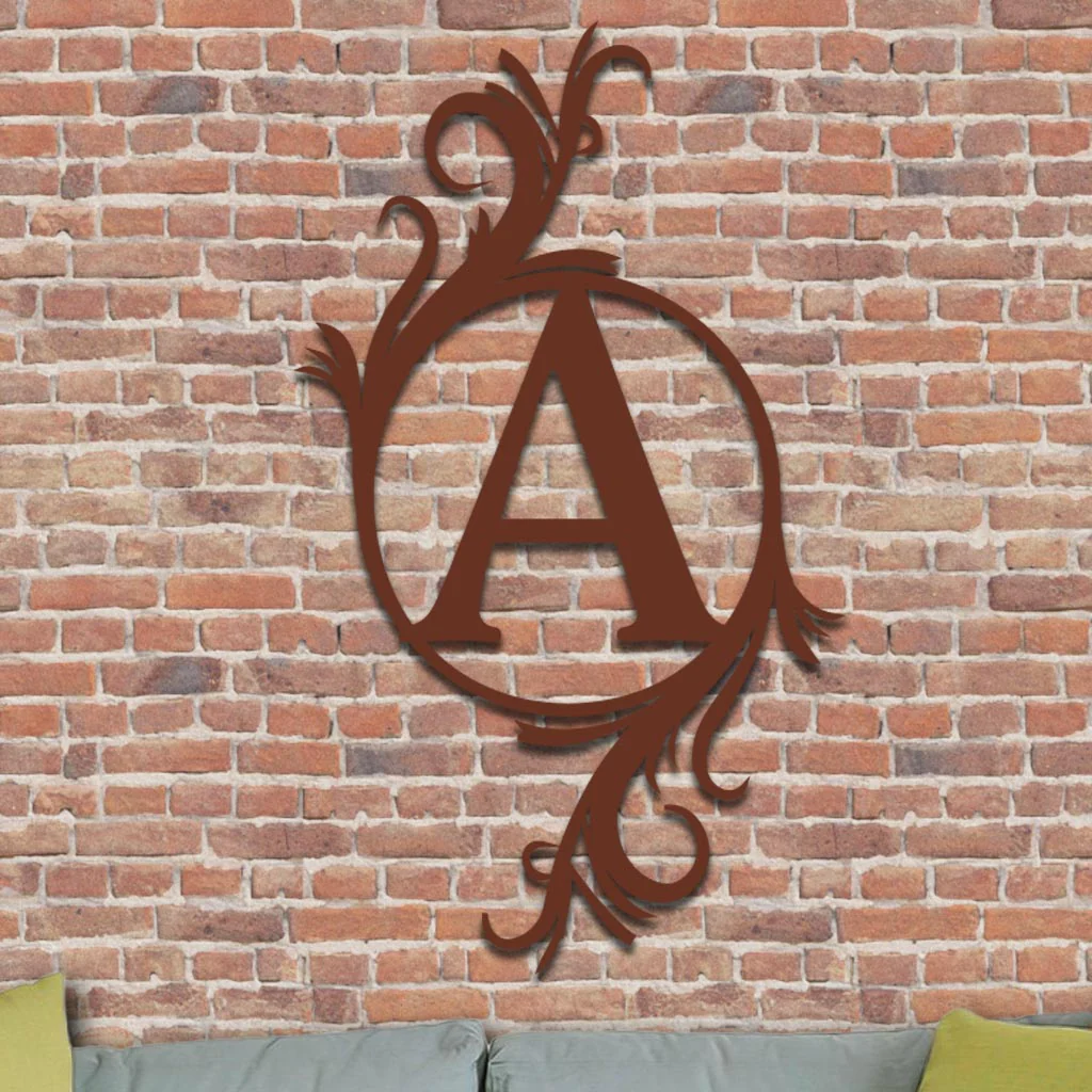 Single Vined Monogram Sign - Image 7