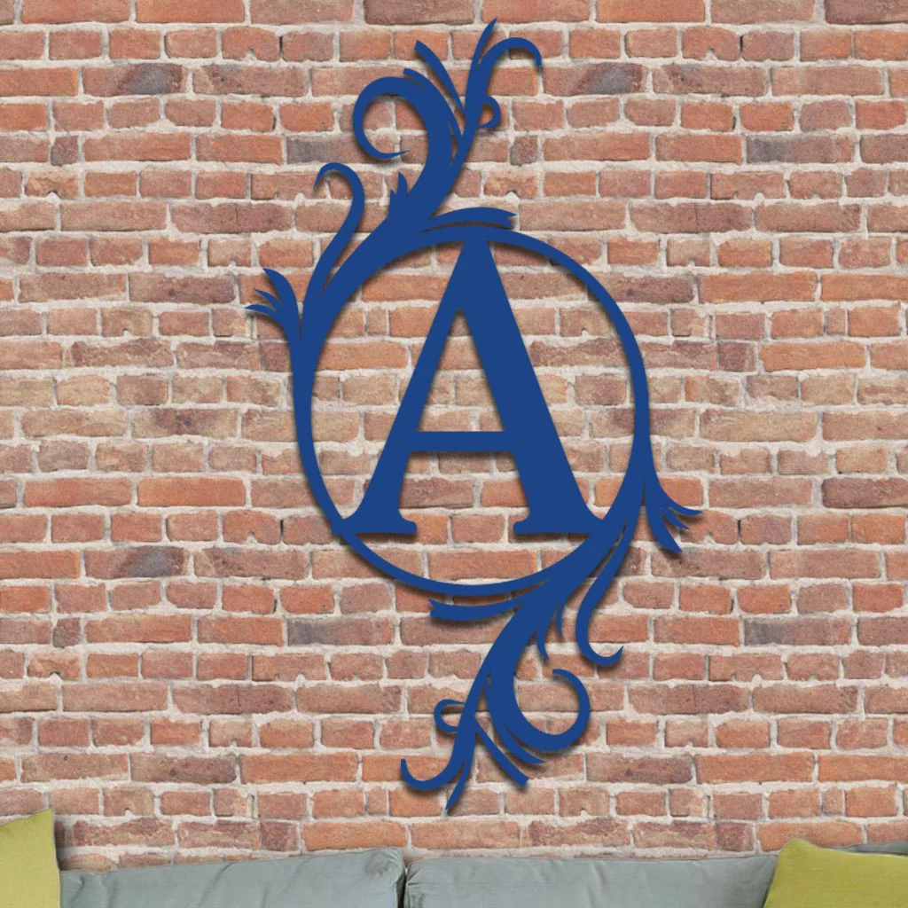 Single Vined Monogram Sign - Image 9