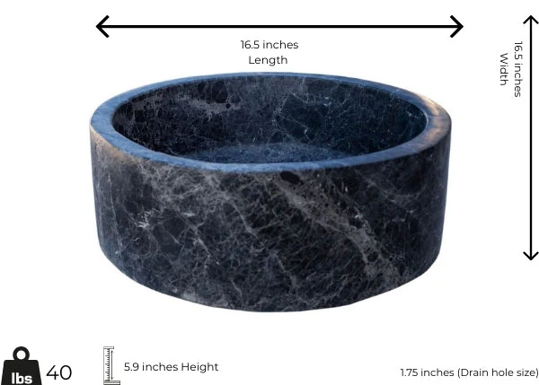 Sirius Black Marble Sink - Image 2