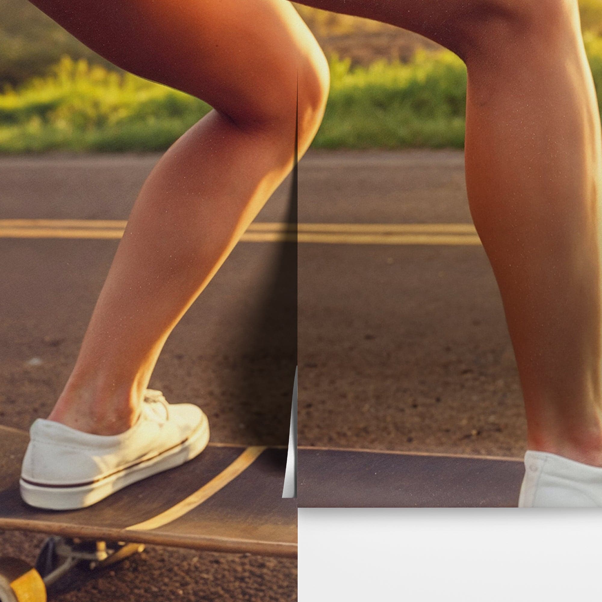 Skater Girl Wallpaper. Tropical Vibe Wall Mural. #7055 - Image 8