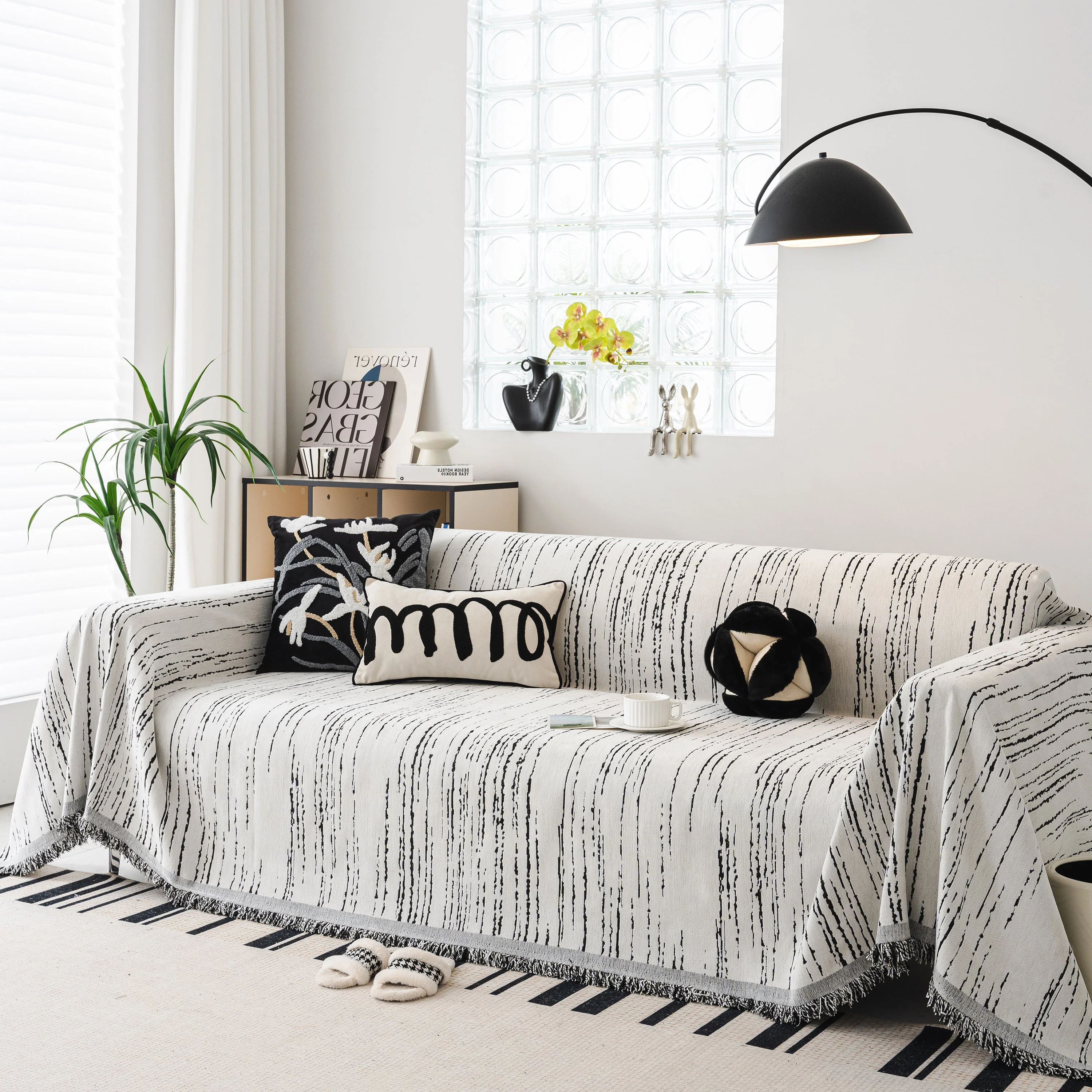 Slip Covers for Sofas, Sofa Throw Cover Soft Chenille Sofa Bed Cover, L Shaped Sectional Couch Covers - Image 14