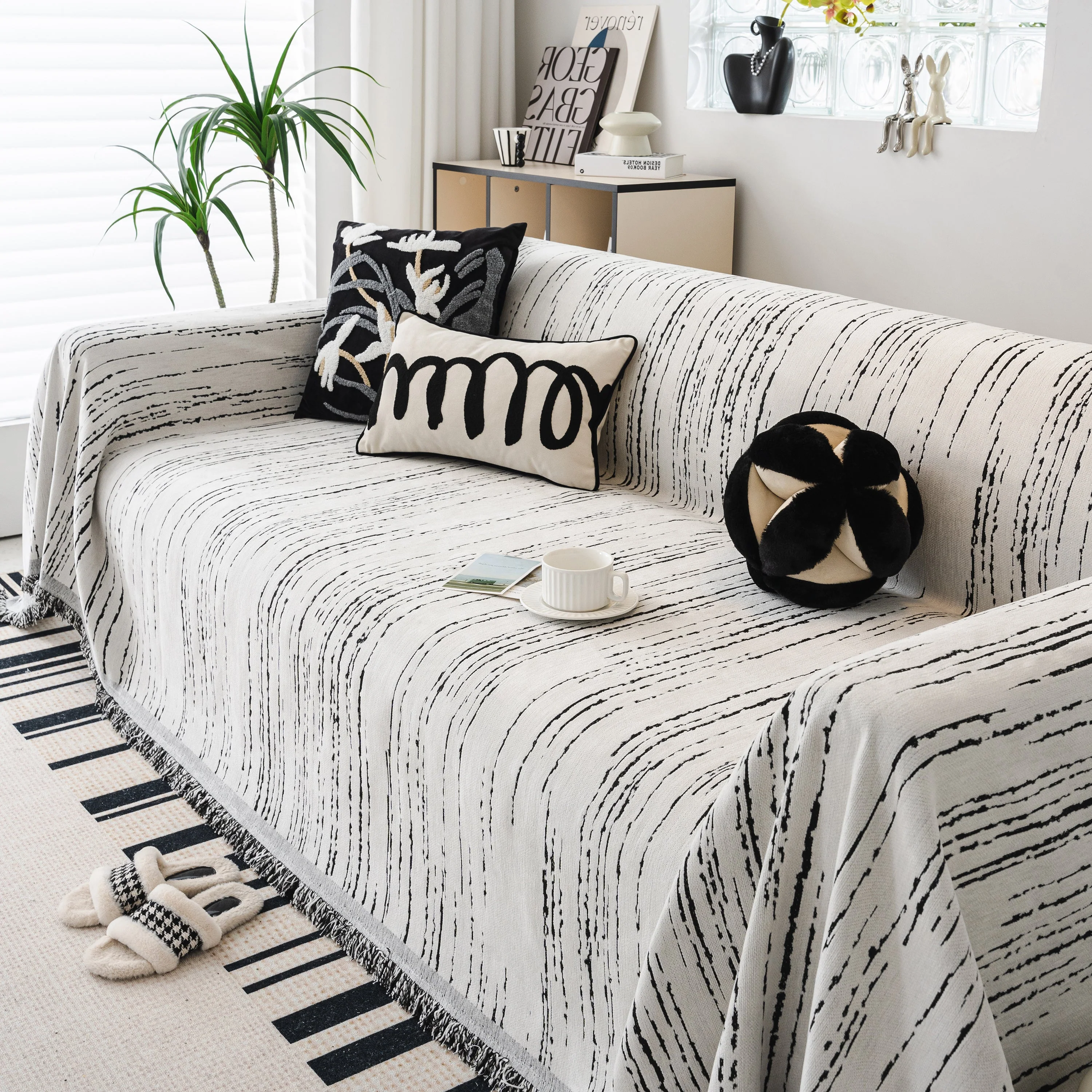 Slip Covers for Sofas, Sofa Throw Cover Soft Chenille Sofa Bed Cover, L Shaped Sectional Couch Covers - Image 16