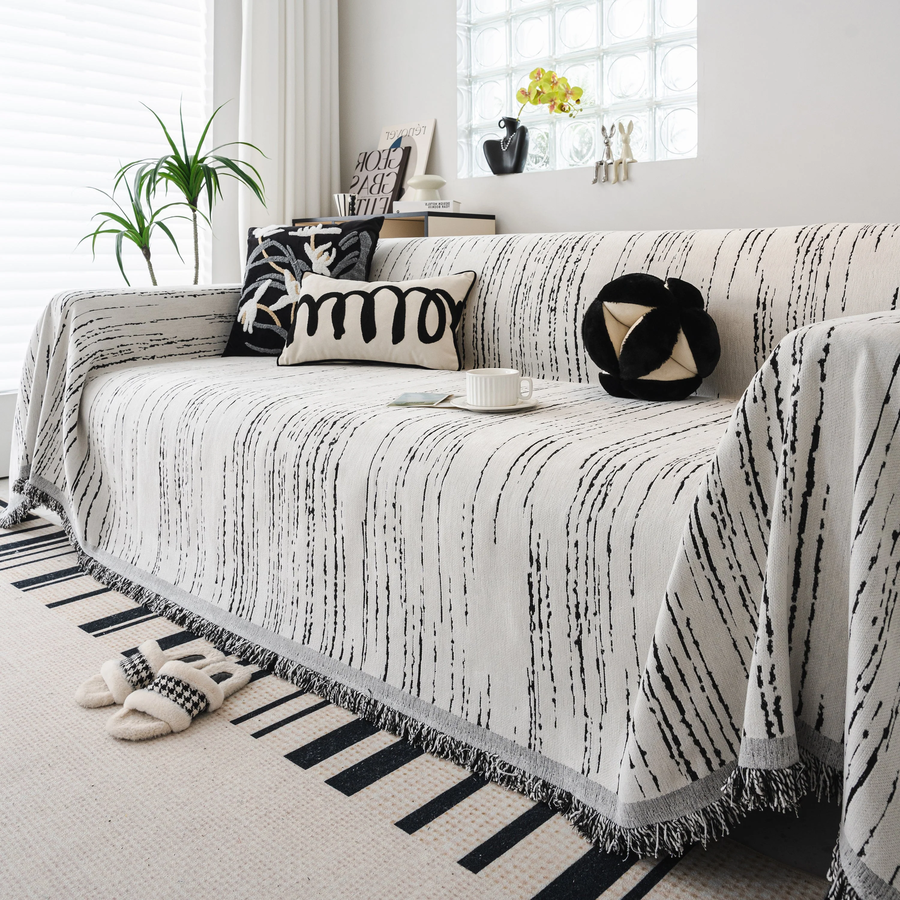 Slip Covers for Sofas, Sofa Throw Cover Soft Chenille Sofa Bed Cover, L Shaped Sectional Couch Covers - Image 18