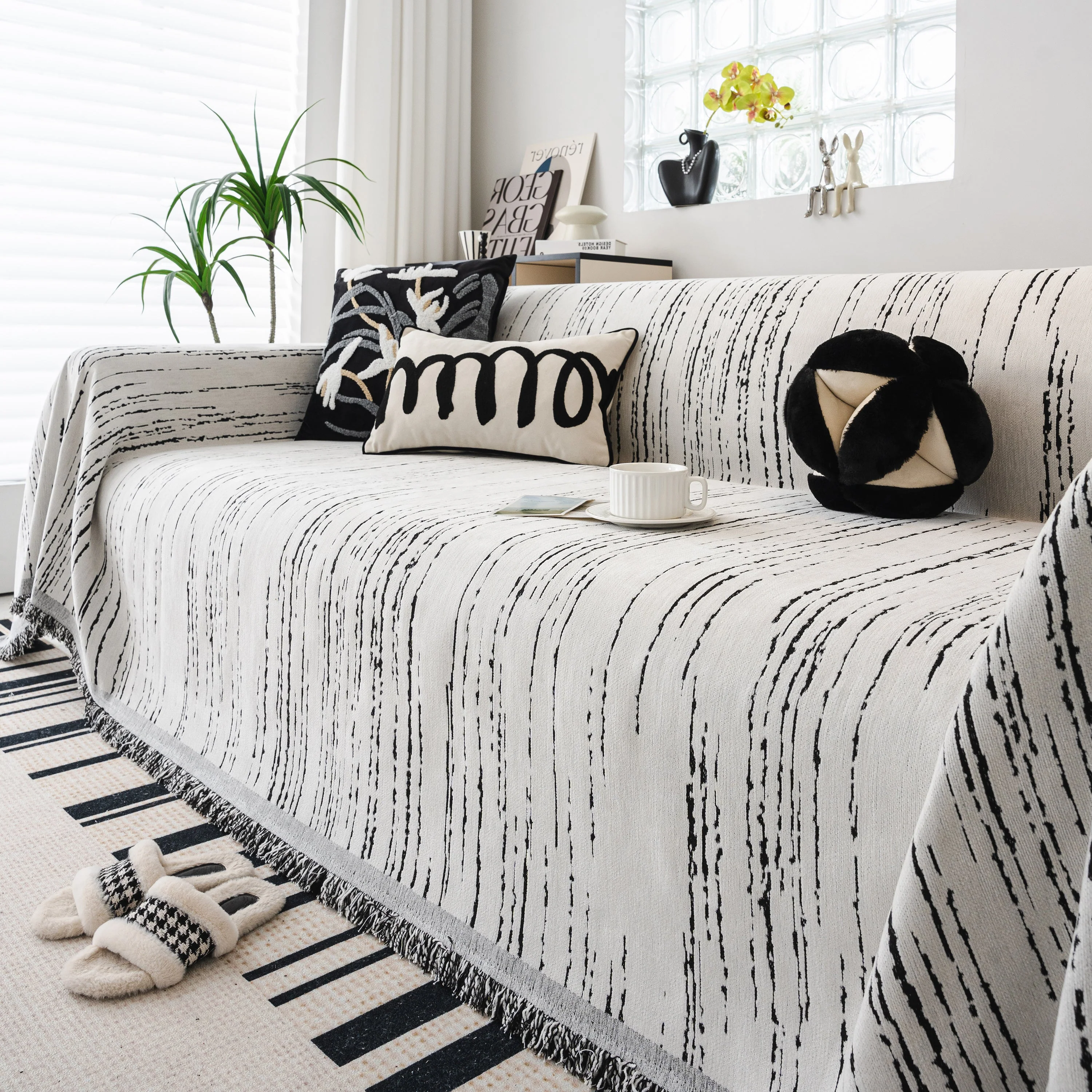 Slip Covers for Sofas, Sofa Throw Cover Soft Chenille Sofa Bed Cover, L Shaped Sectional Couch Covers - Image 20