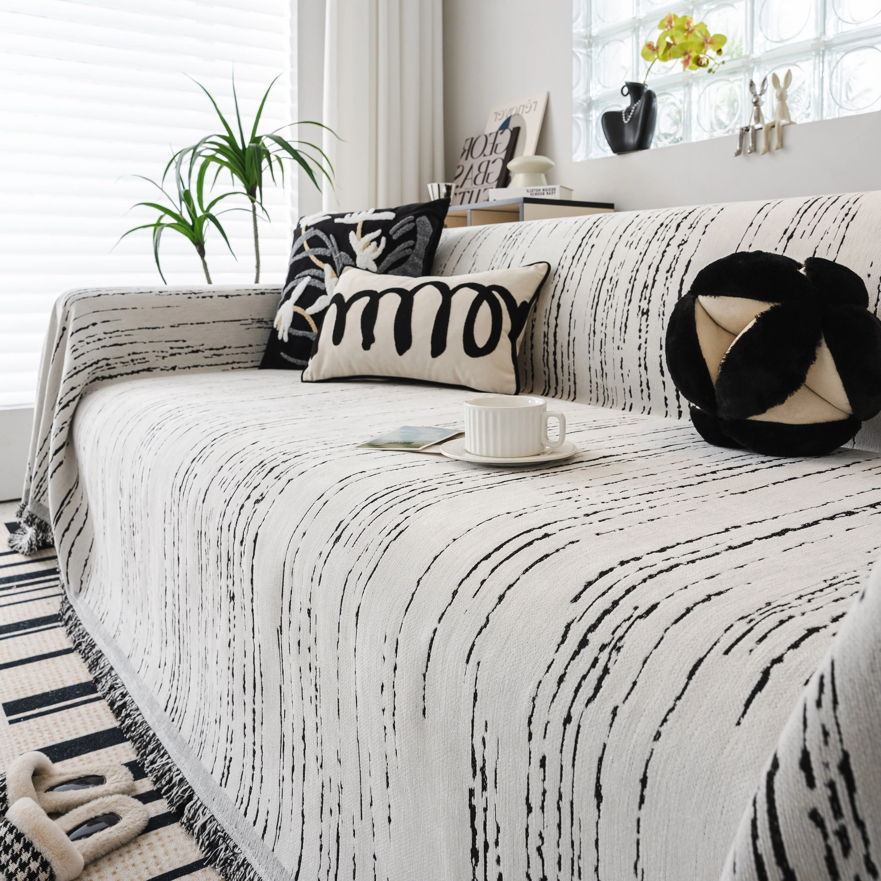 Slip Covers for Sofas, Sofa Throw Cover Soft Chenille Sofa Bed Cover, L Shaped Sectional Couch Covers - Image 21