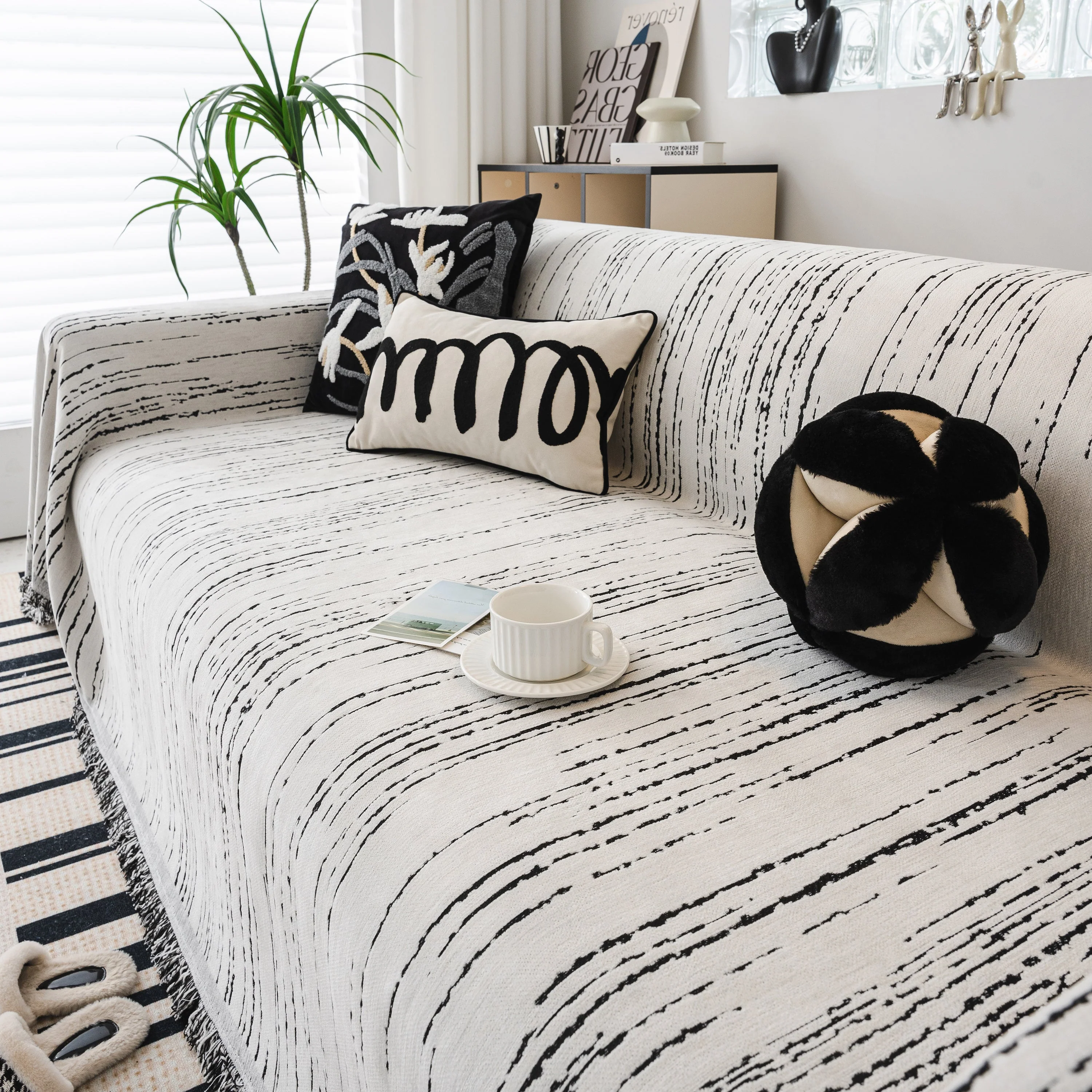 Slip Covers for Sofas, Sofa Throw Cover Soft Chenille Sofa Bed Cover, L Shaped Sectional Couch Covers - Image 22