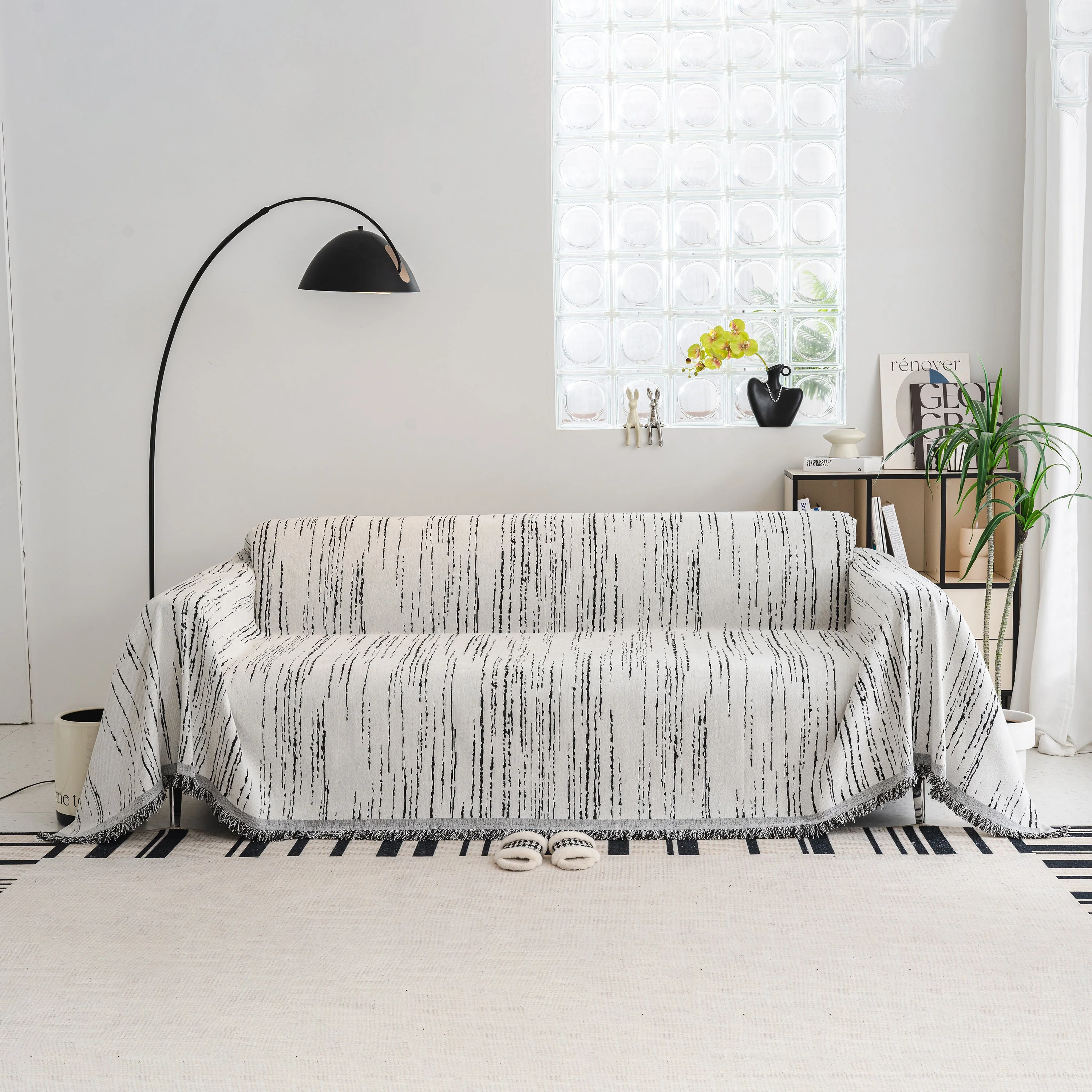 Slip Covers for Sofas, Sofa Throw Cover Soft Chenille Sofa Bed Cover, L Shaped Sectional Couch Covers - Image 24