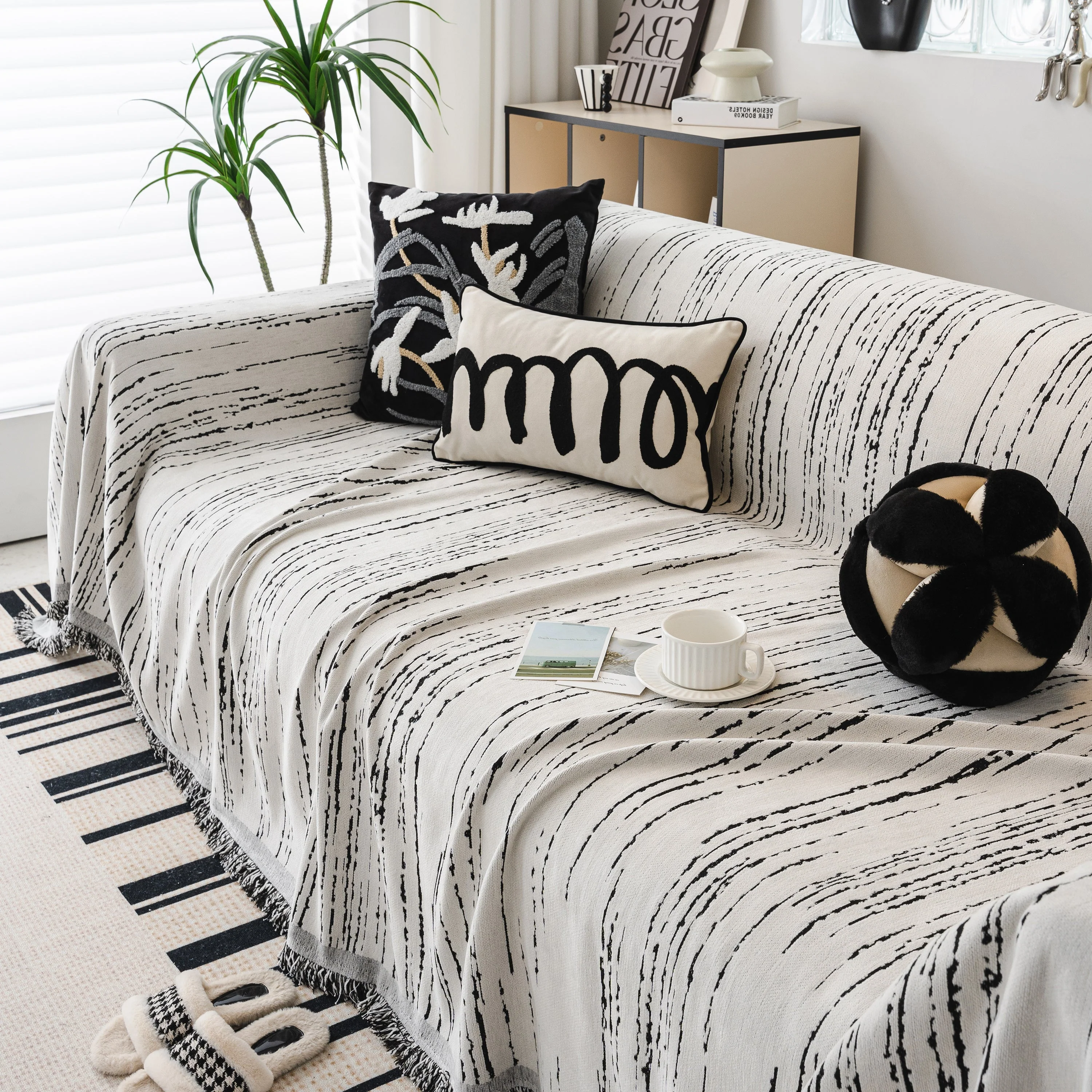 Slip Covers for Sofas, Sofa Throw Cover Soft Chenille Sofa Bed Cover, L Shaped Sectional Couch Covers - Image 25