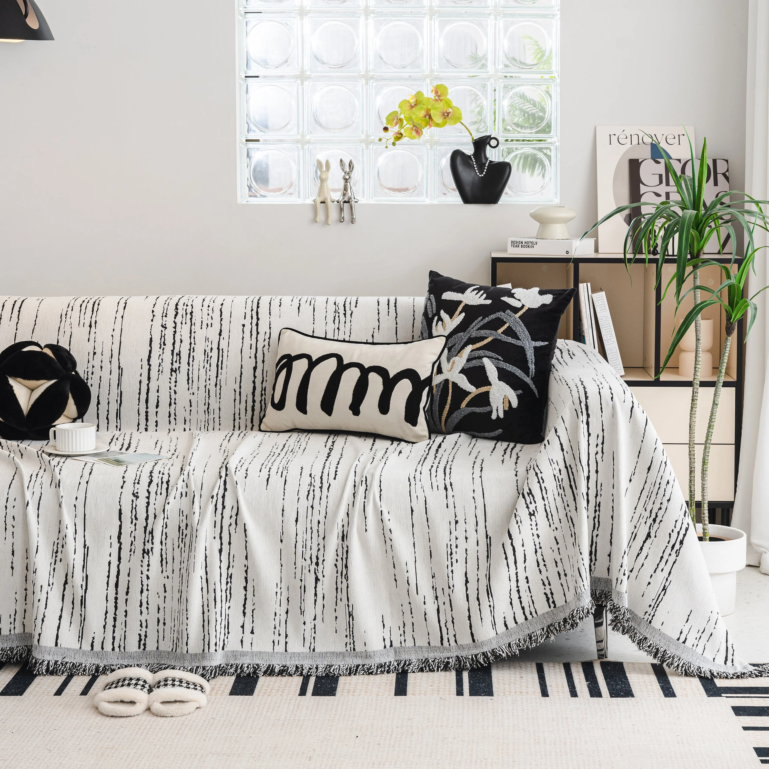 Slip Covers for Sofas, Sofa Throw Cover Soft Chenille Sofa Bed Cover, L Shaped Sectional Couch Covers - Image 27