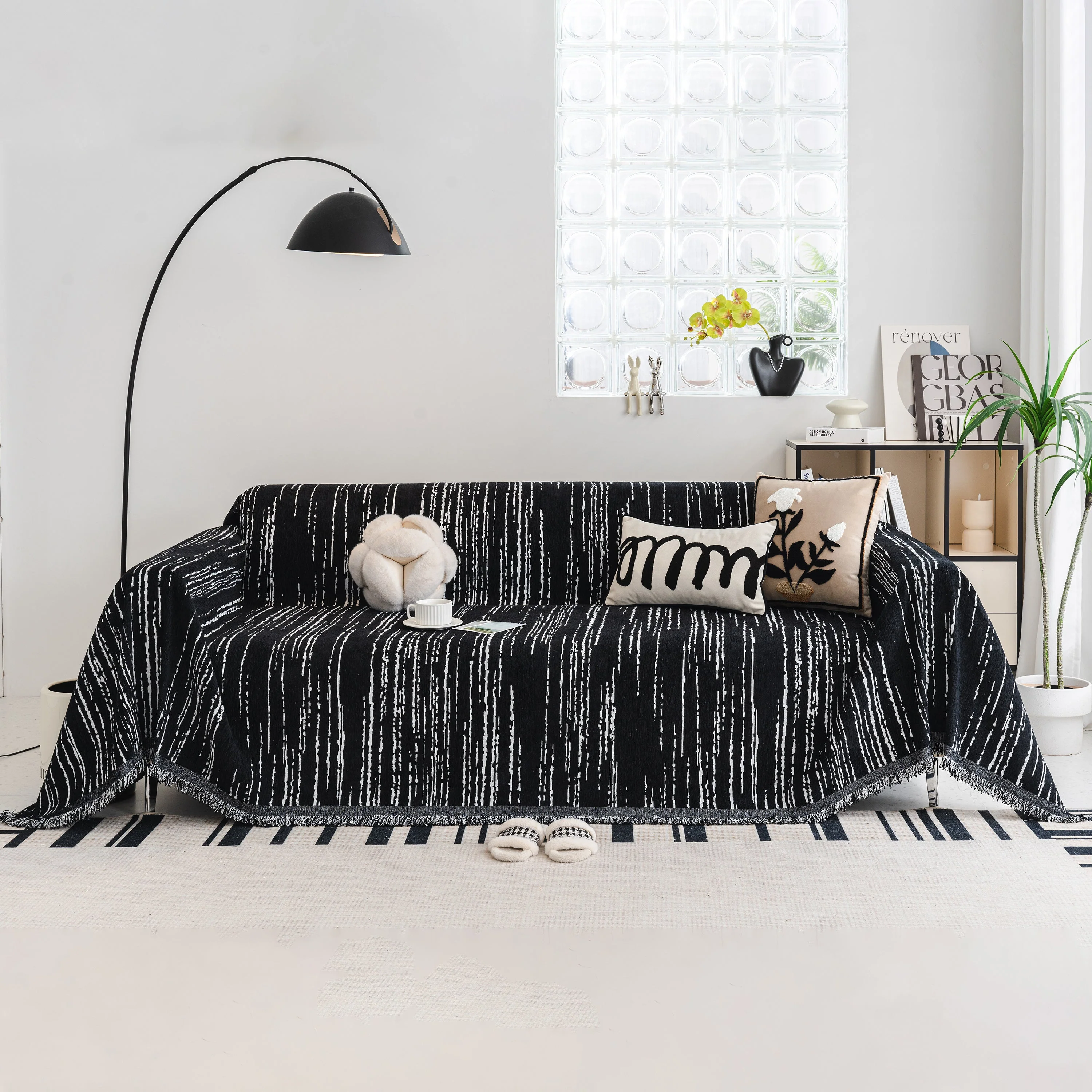 Slip Covers for Sofas, Sofa Throw Cover Soft Chenille Sofa Bed Cover, L Shaped Sectional Couch Covers - Image 32