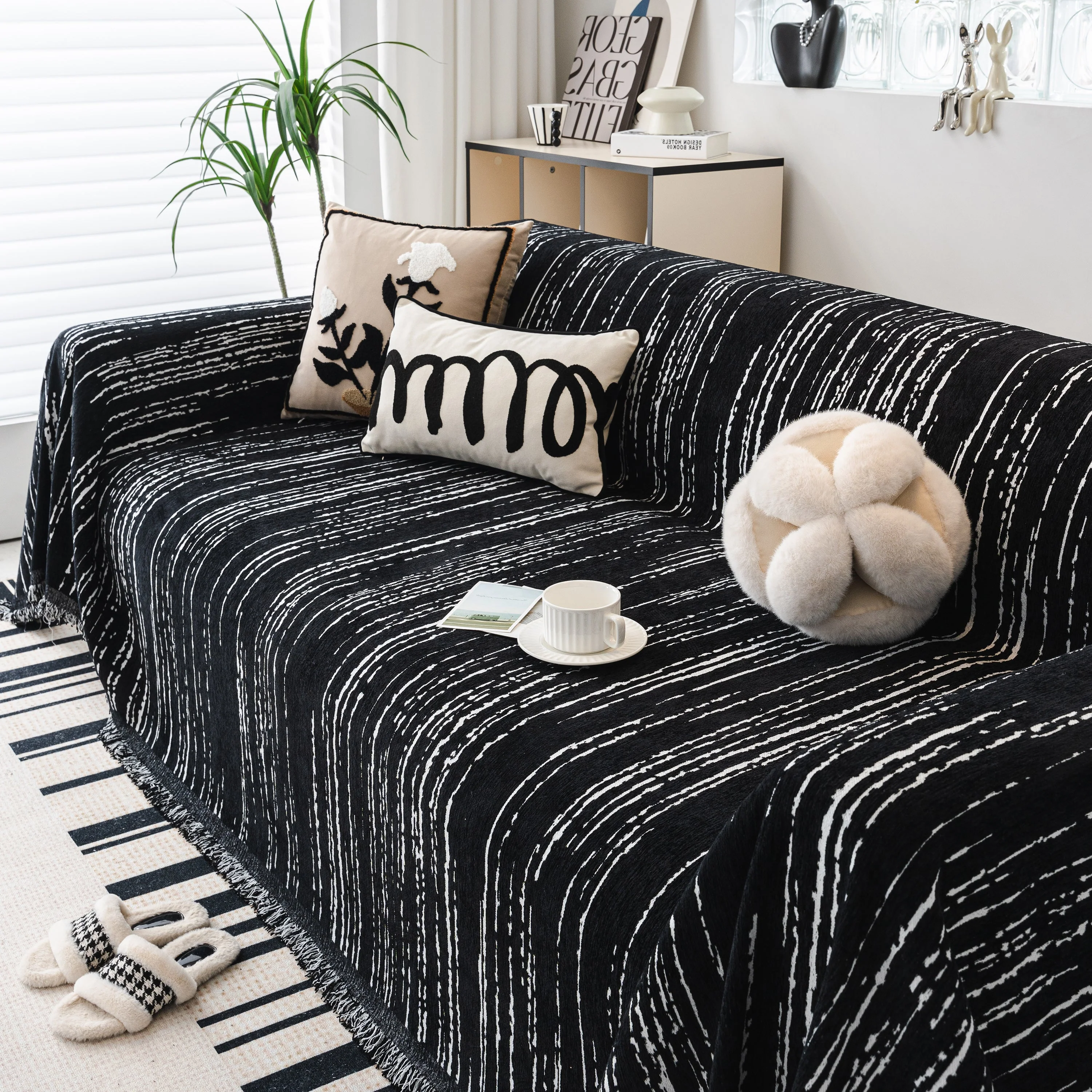 Slip Covers for Sofas, Sofa Throw Cover Soft Chenille Sofa Bed Cover, L Shaped Sectional Couch Covers - Image 40
