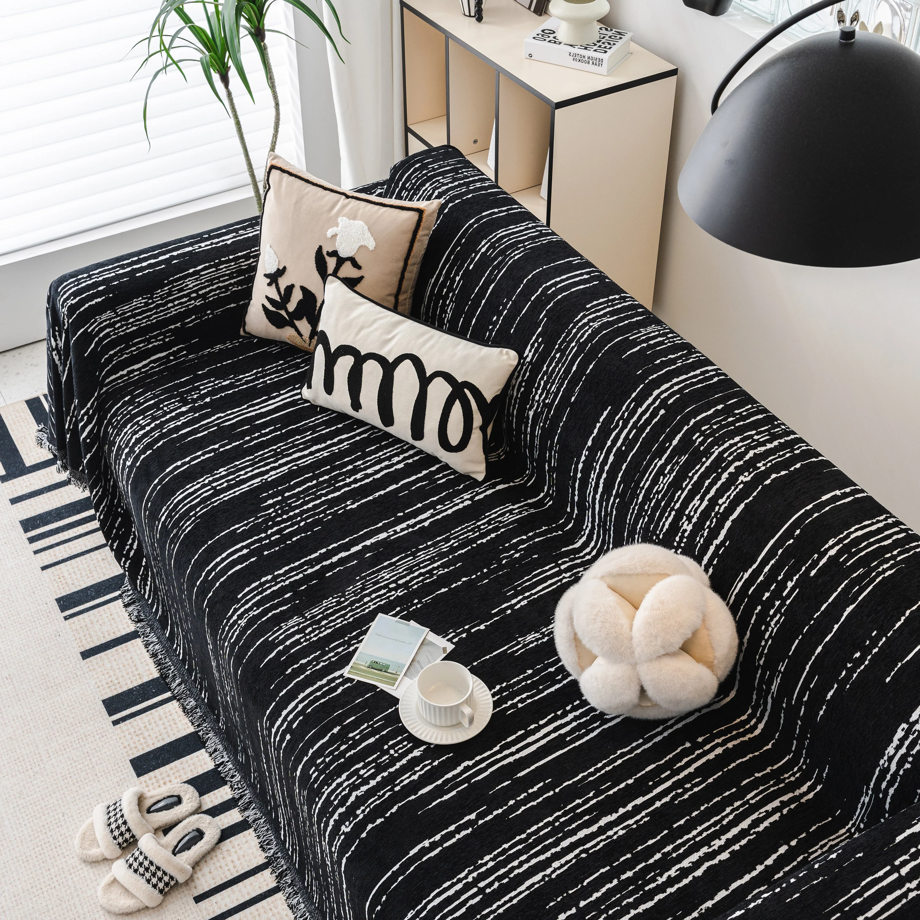 Slip Covers for Sofas, Sofa Throw Cover Soft Chenille Sofa Bed Cover, L Shaped Sectional Couch Covers - Image 41