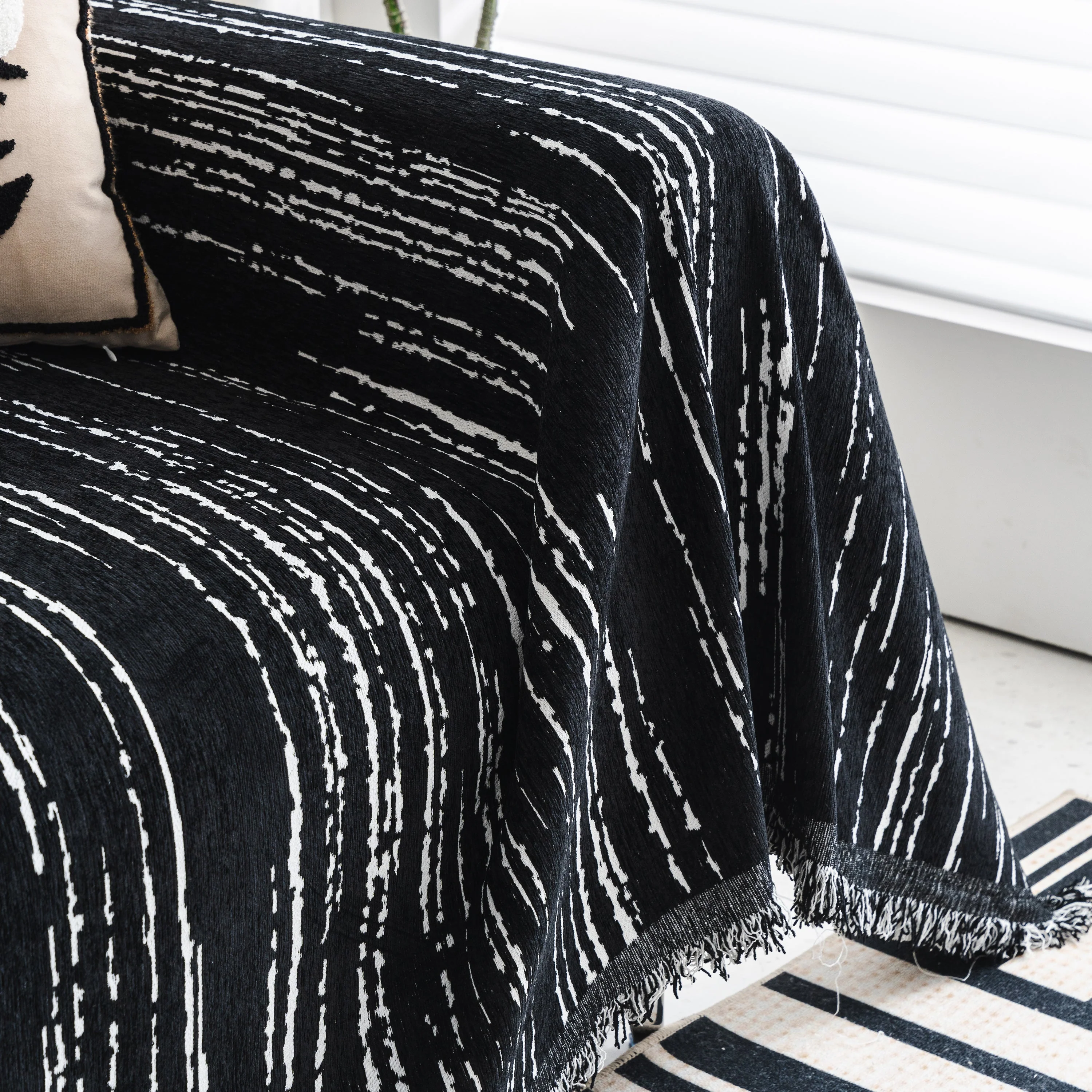 Slip Covers for Sofas, Sofa Throw Cover Soft Chenille Sofa Bed Cover, L Shaped Sectional Couch Covers - Image 48