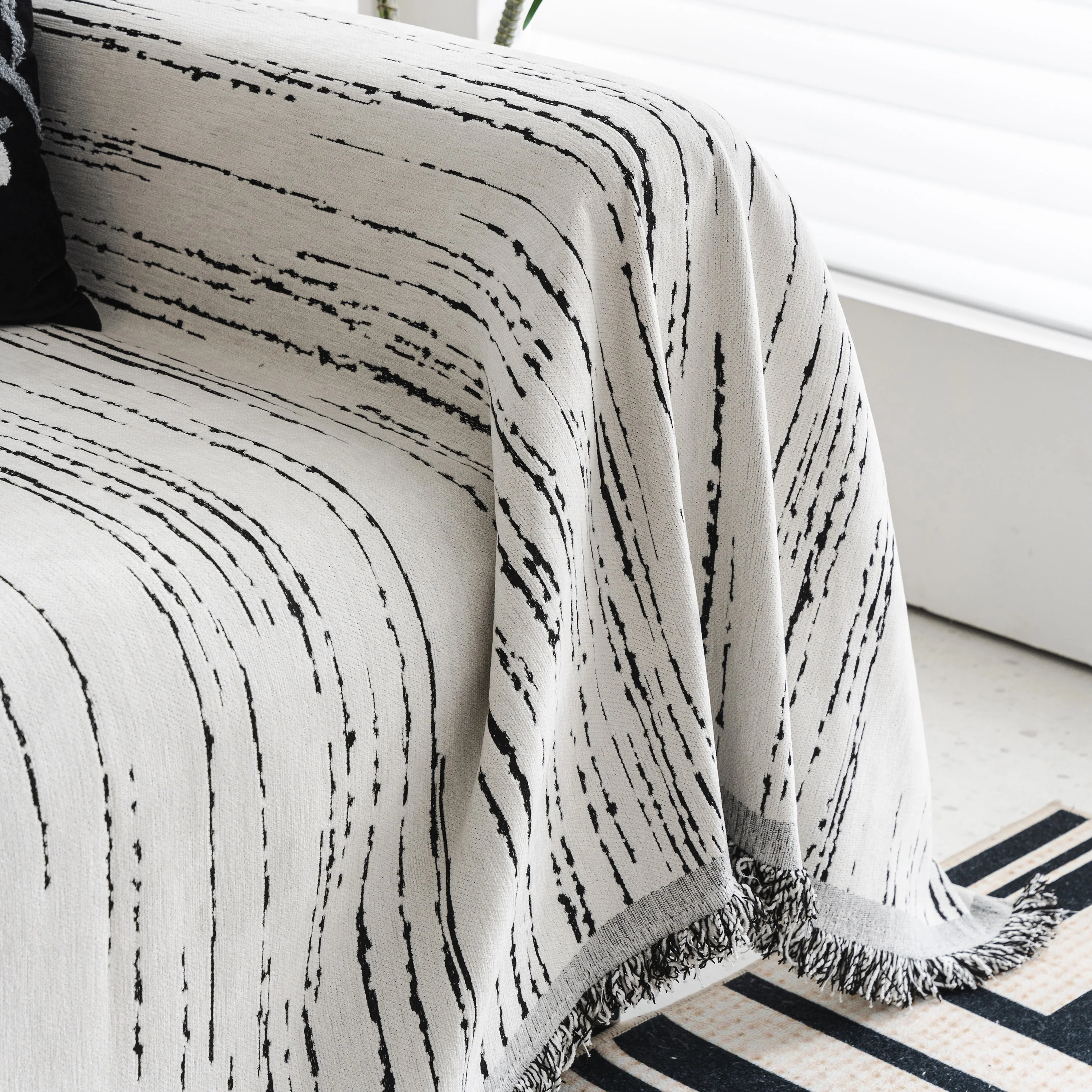 Slip Covers for Sofas, Sofa Throw Cover Soft Chenille Sofa Bed Cover, L Shaped Sectional Couch Covers - Image 5