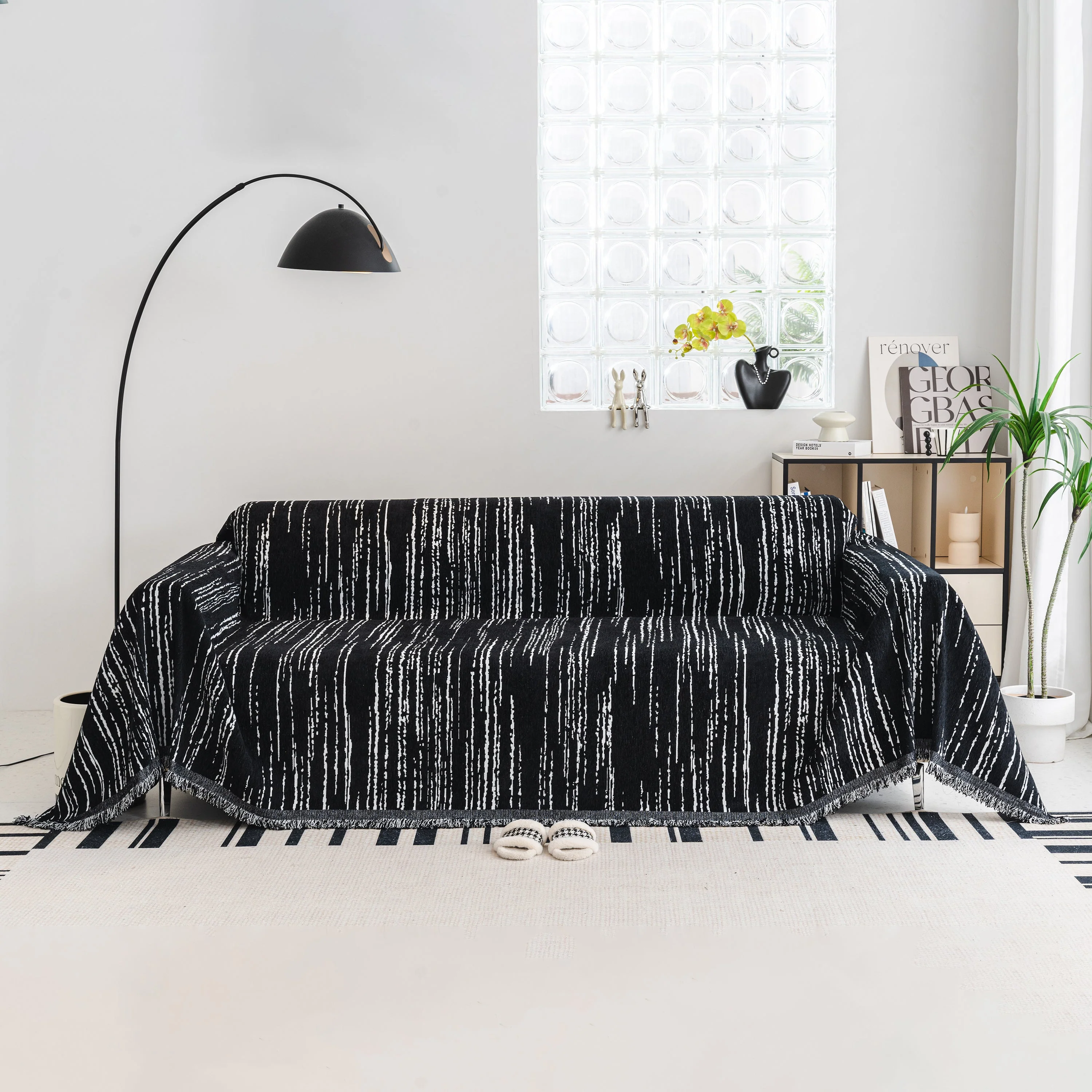 Slip Covers for Sofas, Sofa Throw Cover Soft Chenille Sofa Bed Cover, L Shaped Sectional Couch Covers - Image 50