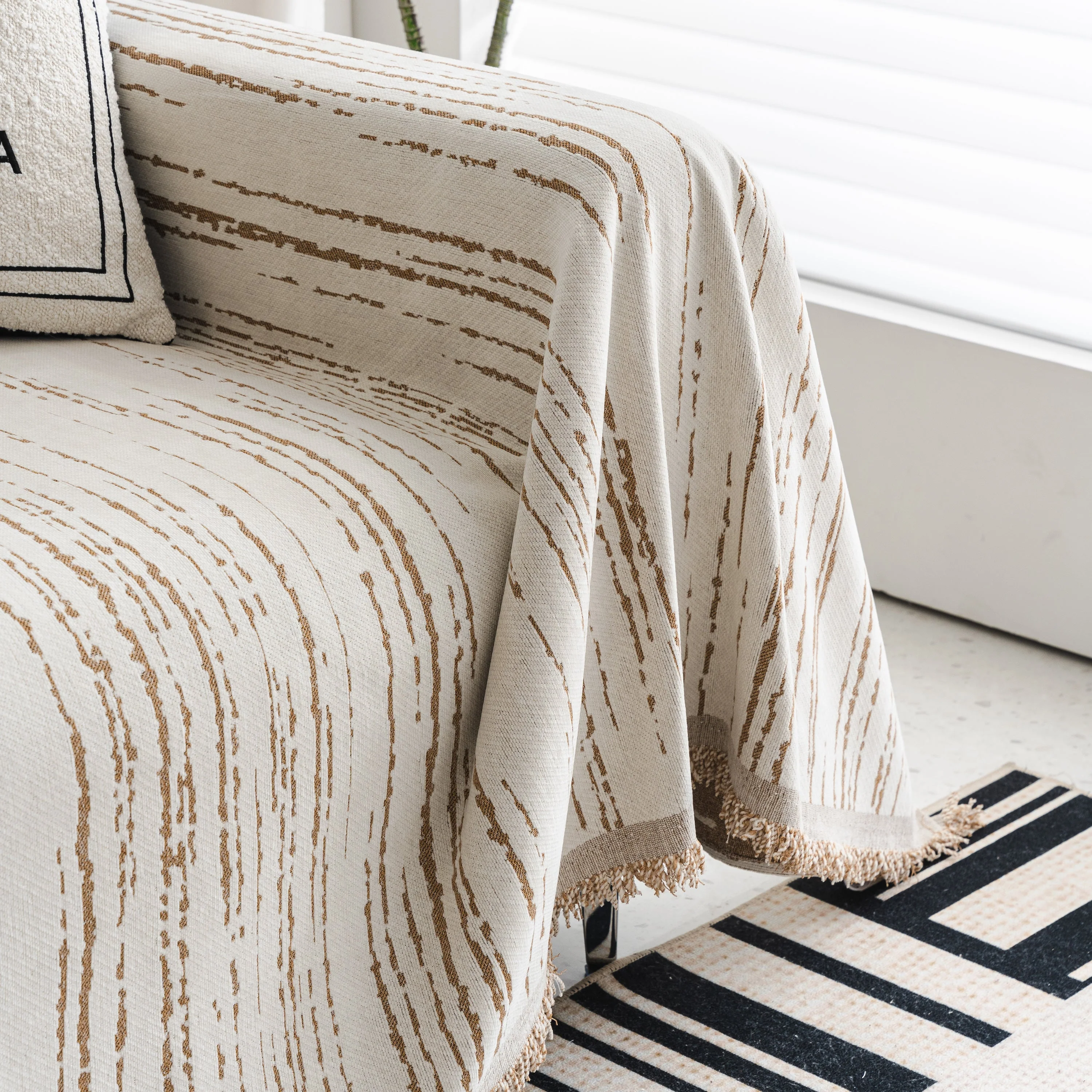 Slip Covers for Sofas, Sofa Throw Cover Soft Chenille Sofa Bed Cover, L Shaped Sectional Couch Covers - Image 75