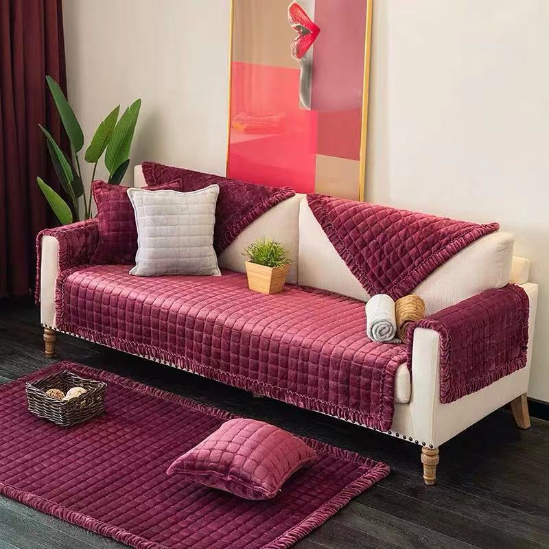 Slipcover KAS European Style Couch Cover for Home Bay Window Cushion Keeps Sofa Looking New - Image 2