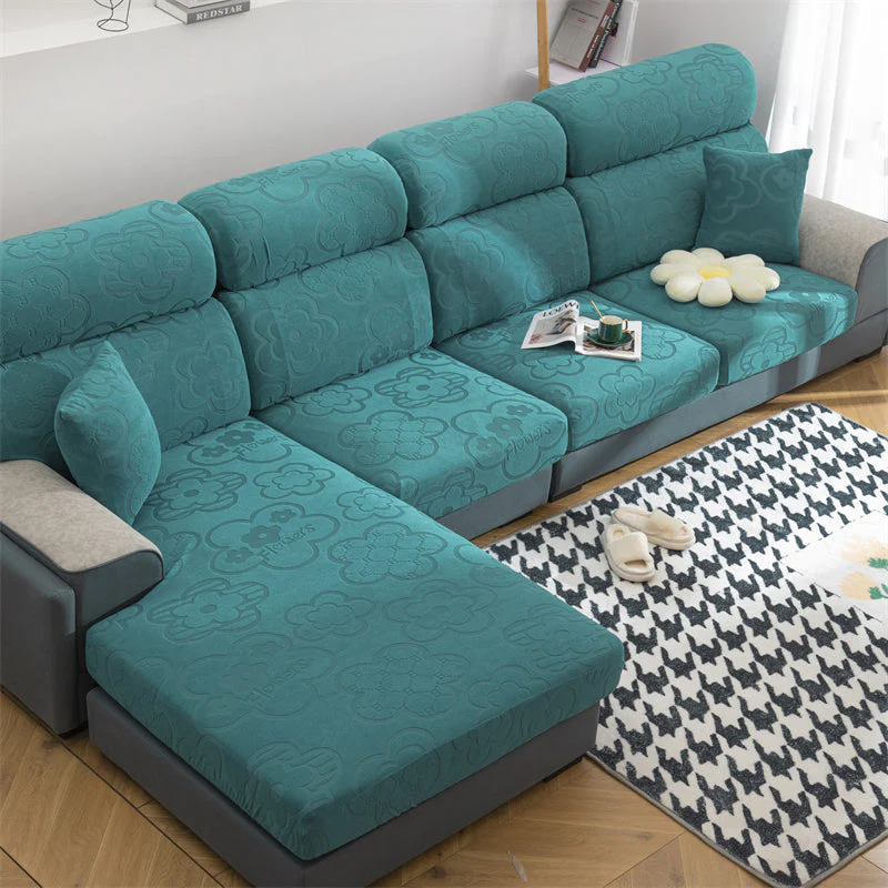 Slipcover KAS Sofa Cover Protector All Season Dustproof and Elastic Sunflower Couch Cushion Cover - Image 4