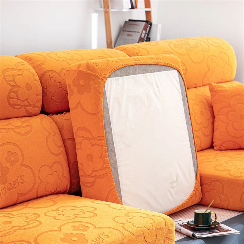 Slipcover KAS Sofa Cover Protector All Season Dustproof and Elastic Sunflower Couch Cushion Cover - Image 9