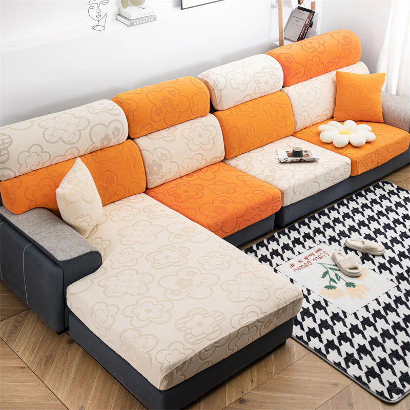 Slipcover KAS Sofa Cover Sunflower Seat Covers Elastic Dustproof Couch Cushion Cover - Image 10